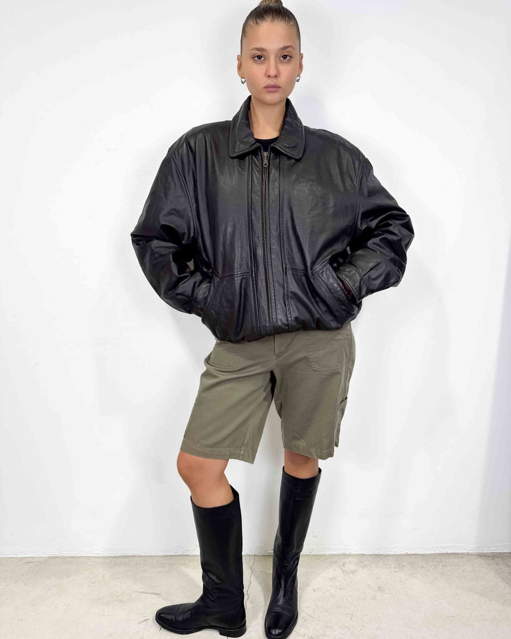 The Aslani leather jacket - rig vert
