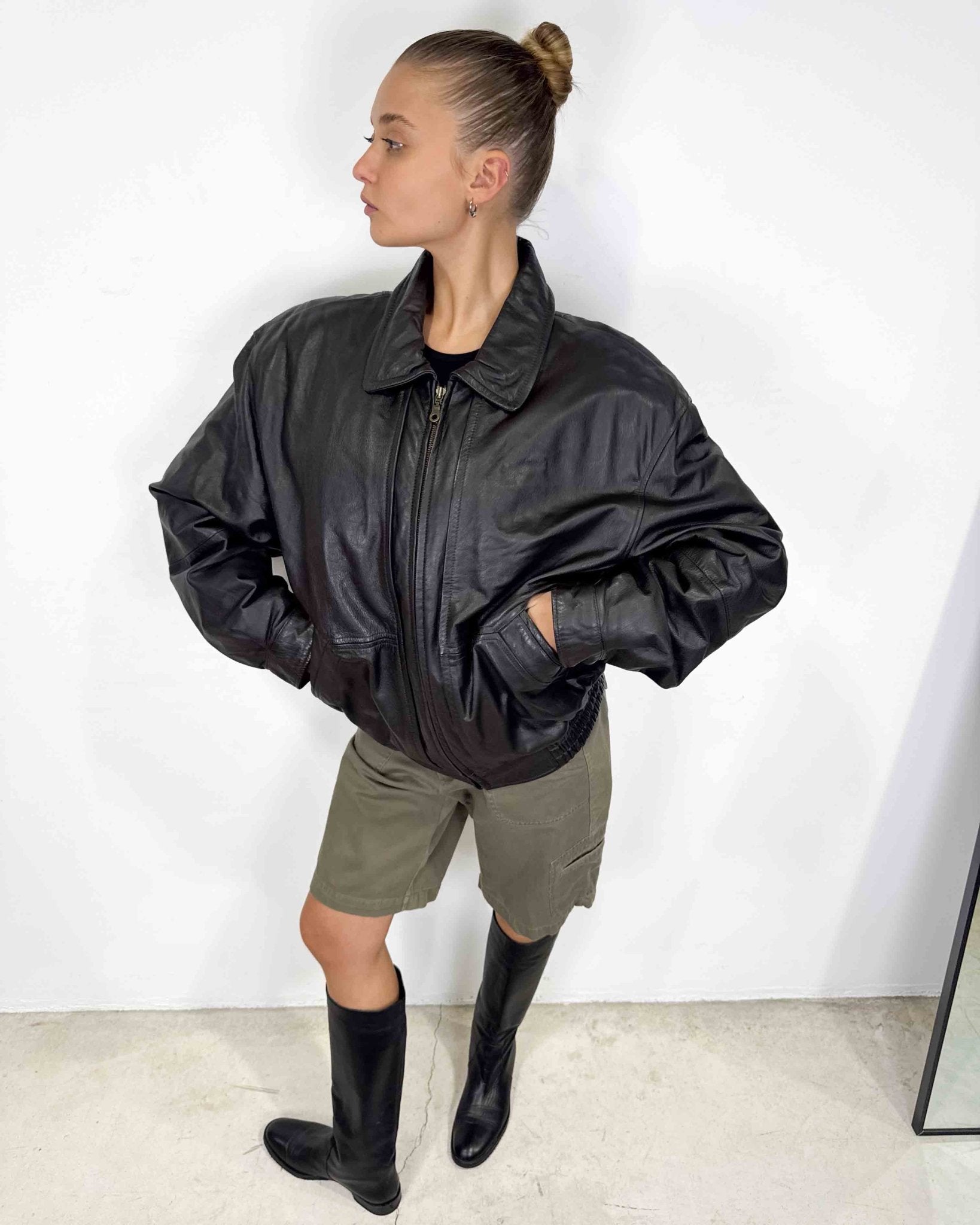 The Aslani leather jacket - rig vert