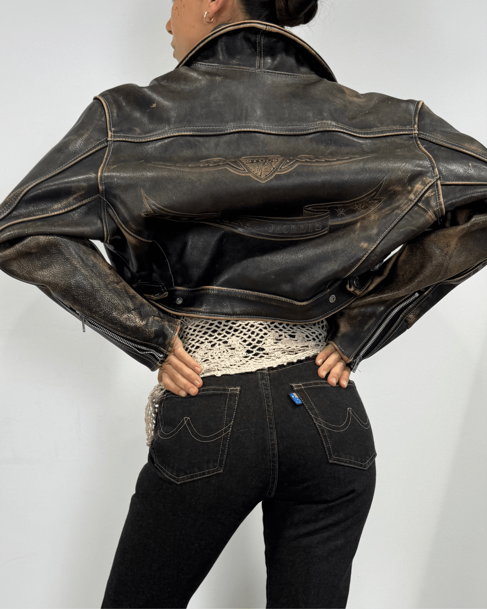 The Axel leather jacket - rig vert