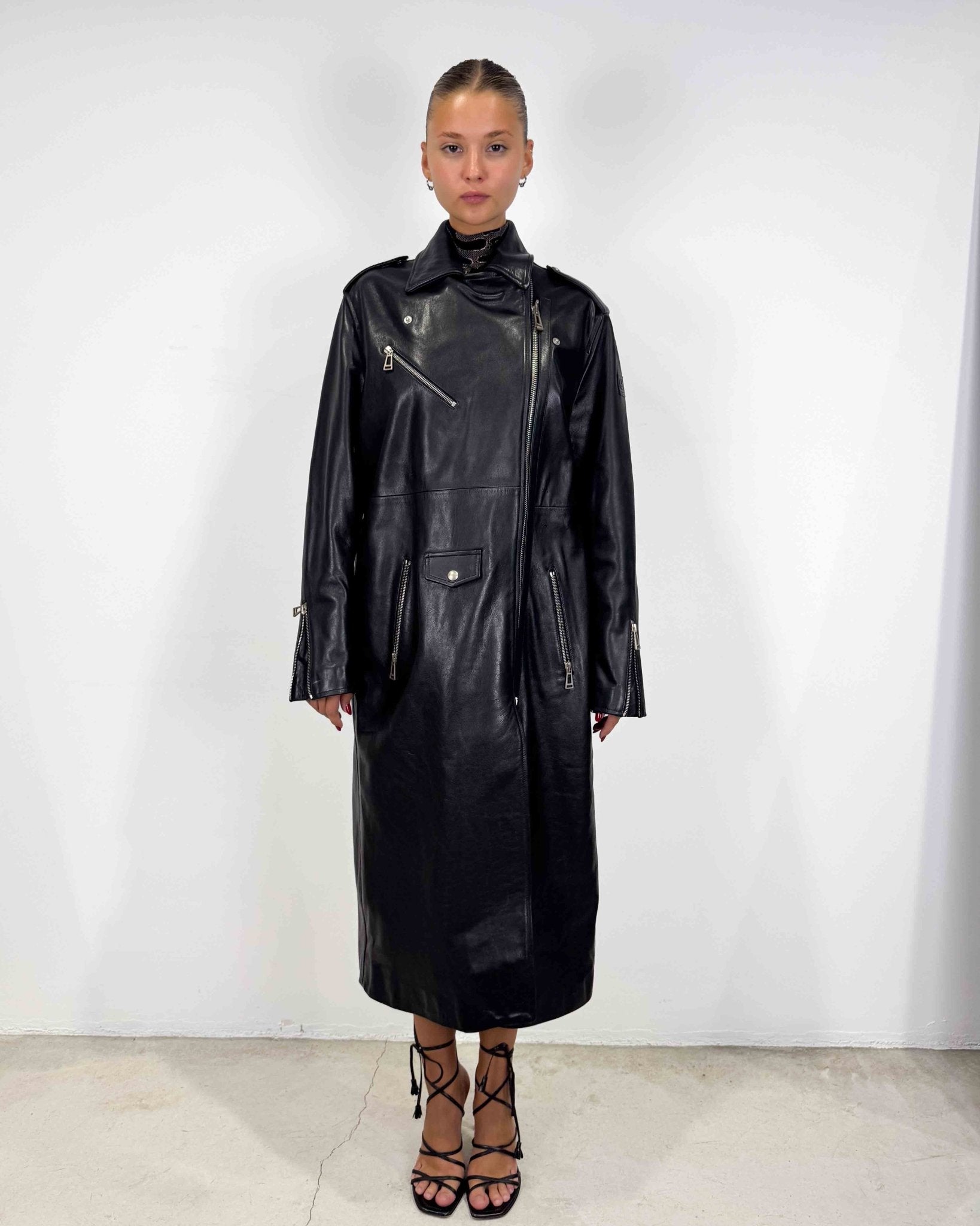 The Bianca leather coat by Belstaff - rig vert