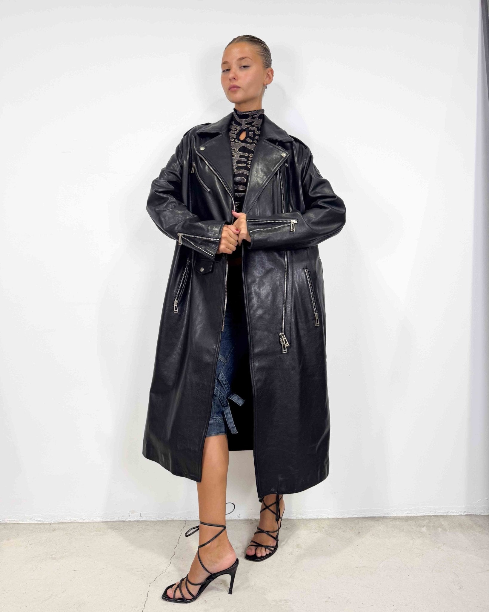 The Bianca leather coat by Belstaff - rig vert