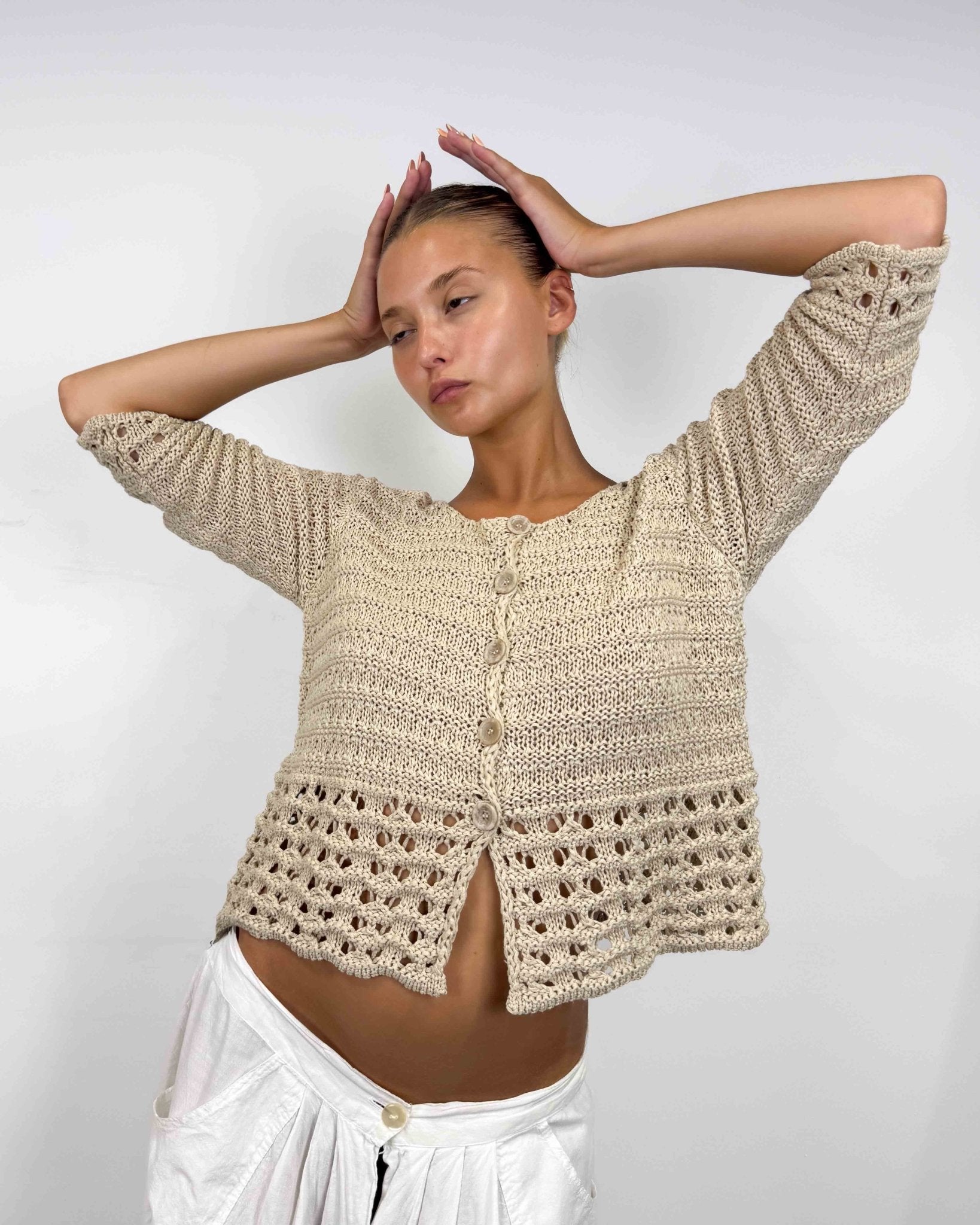 The Blake cardigan - rig vert