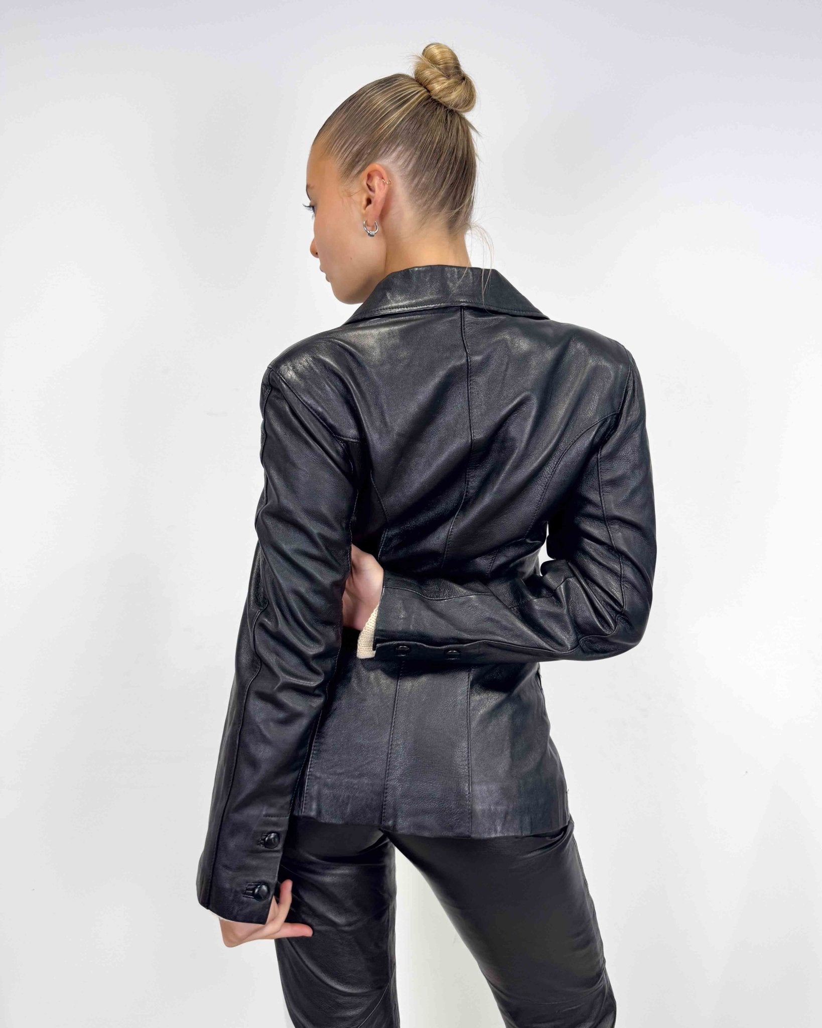 The Brooklyn leather jacket - rig vert
