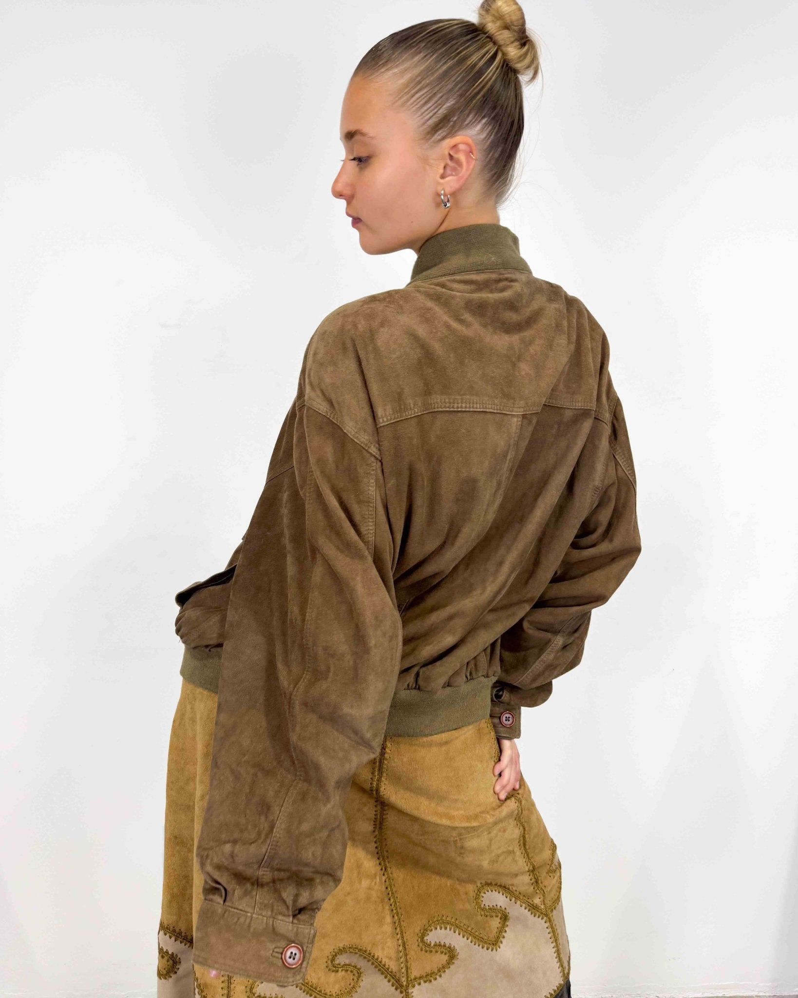 The Chloe leather jacket - rig vert