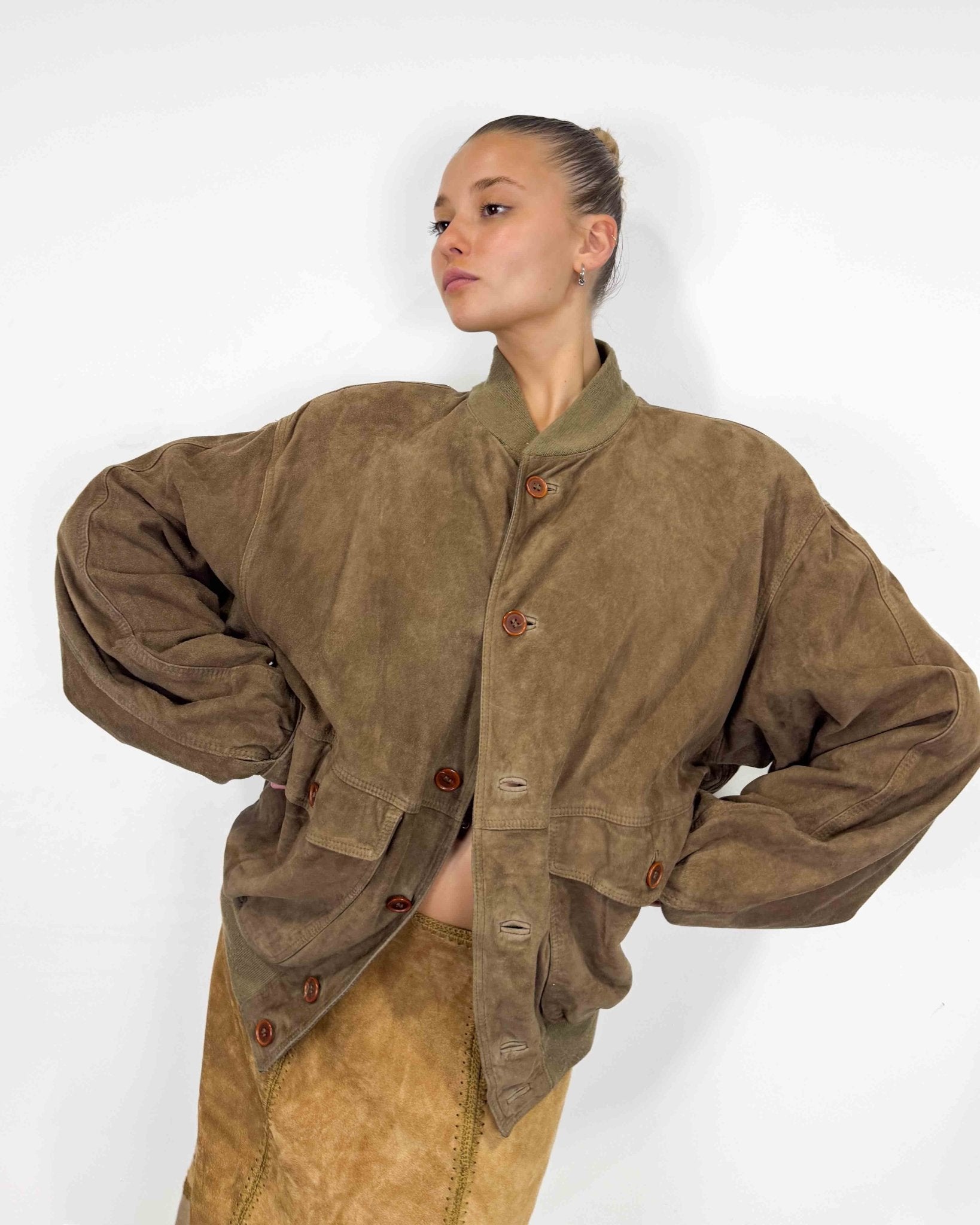 The Chloe leather jacket - rig vert