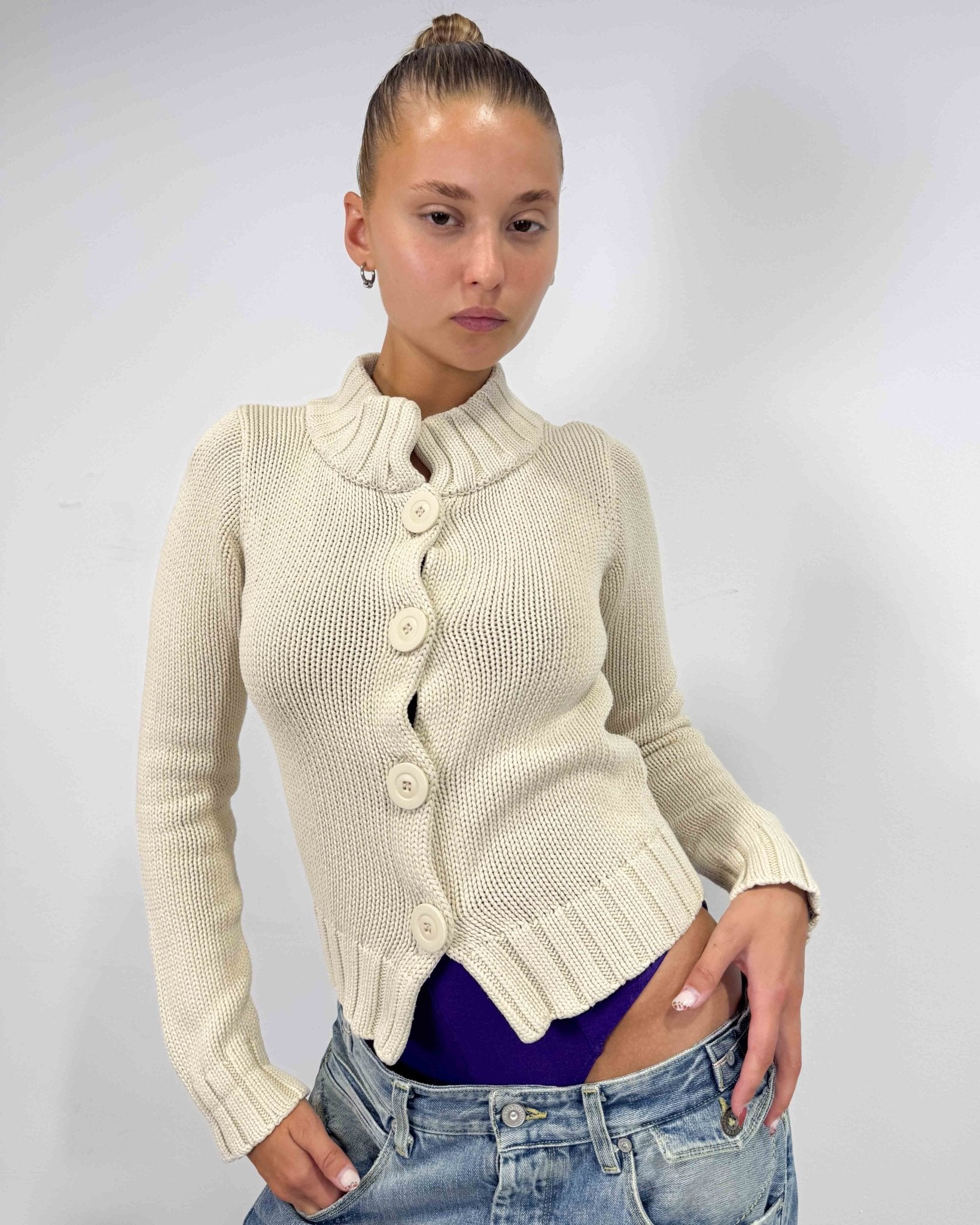 The Clara cardigan - rig vert