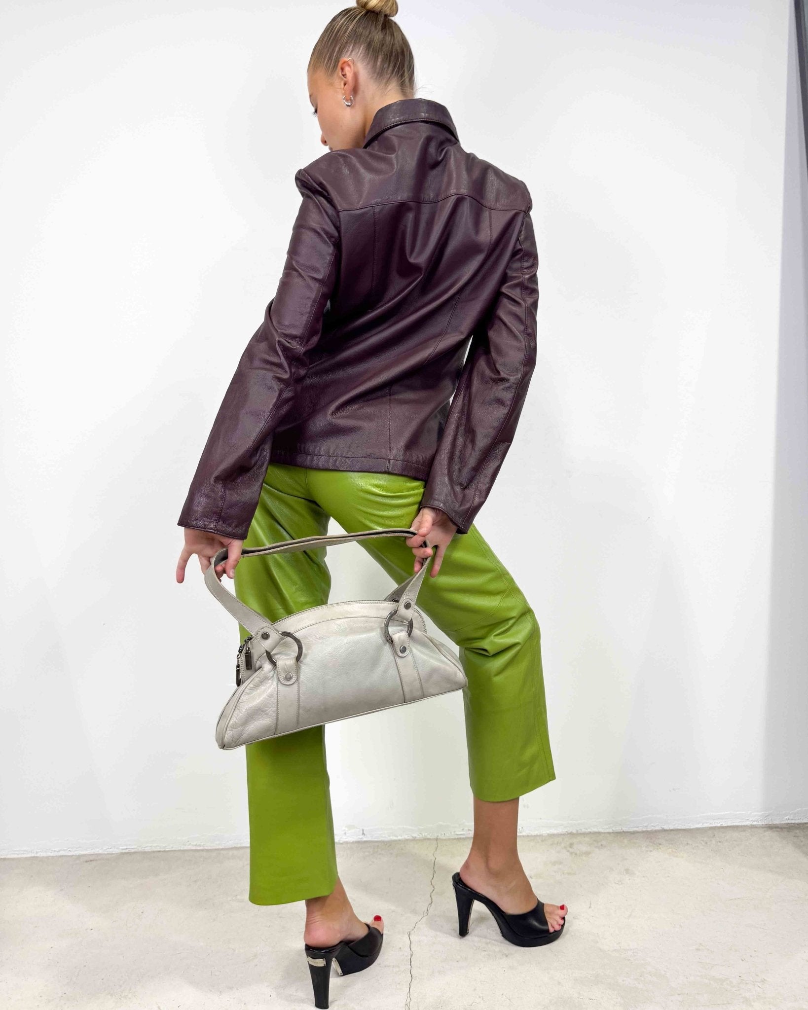 The Corina leather jacket - rig vert