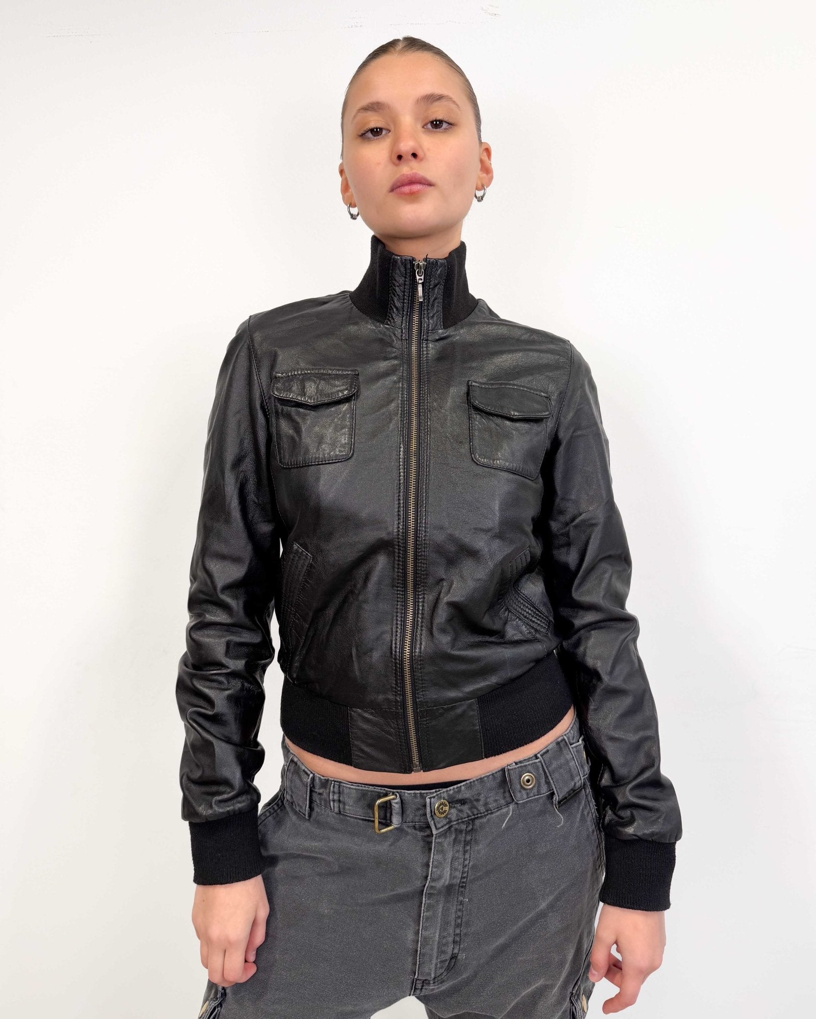 The Dalena leather jacket - rig vert