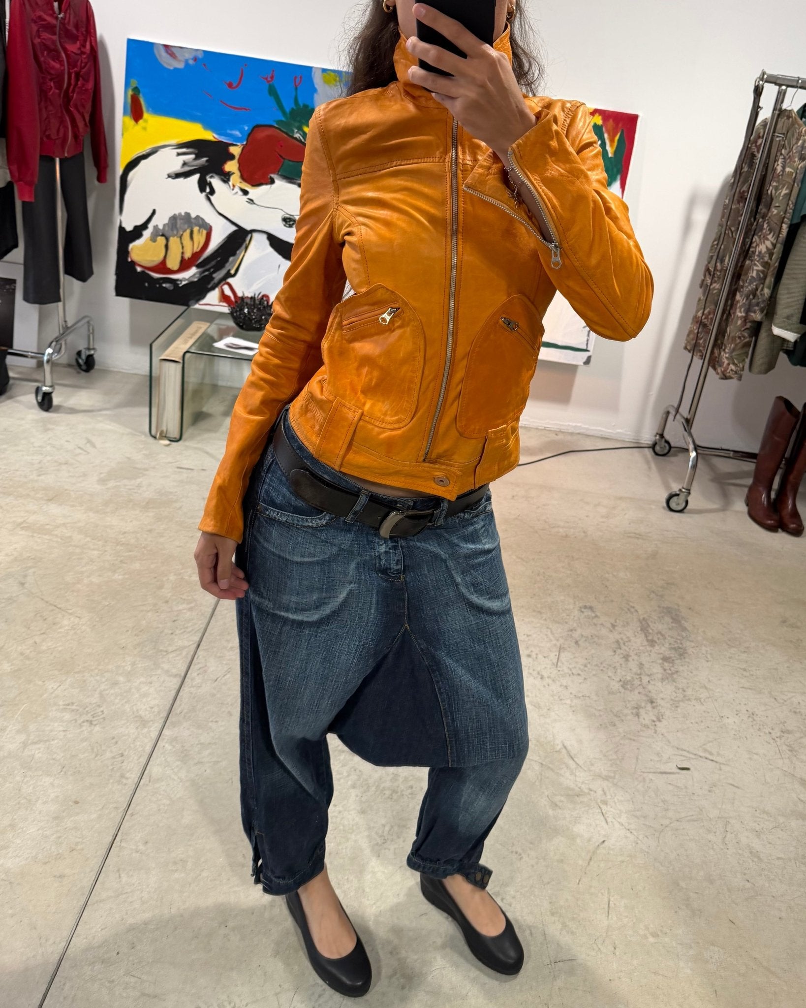 The Dalisay leather jacket - rig vert
