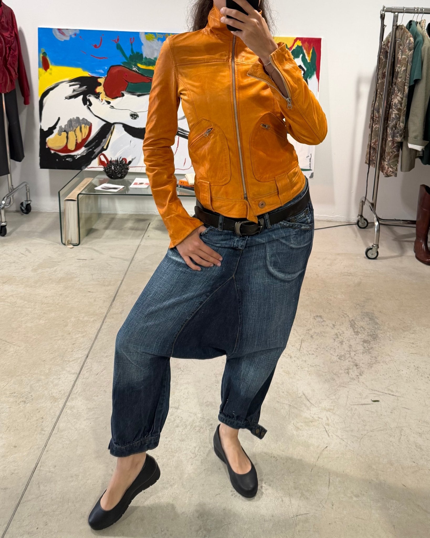 The Dalisay leather jacket - rig vert