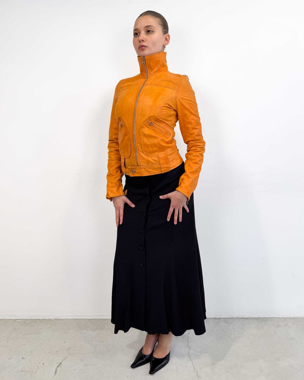 The Dalisay leather jacket - rig vert