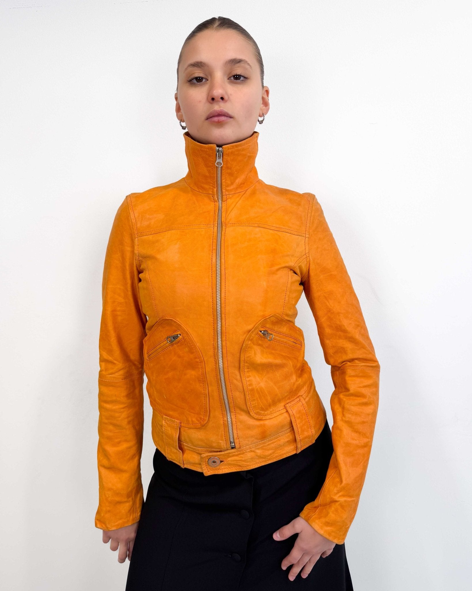 The Dalisay leather jacket - rig vert
