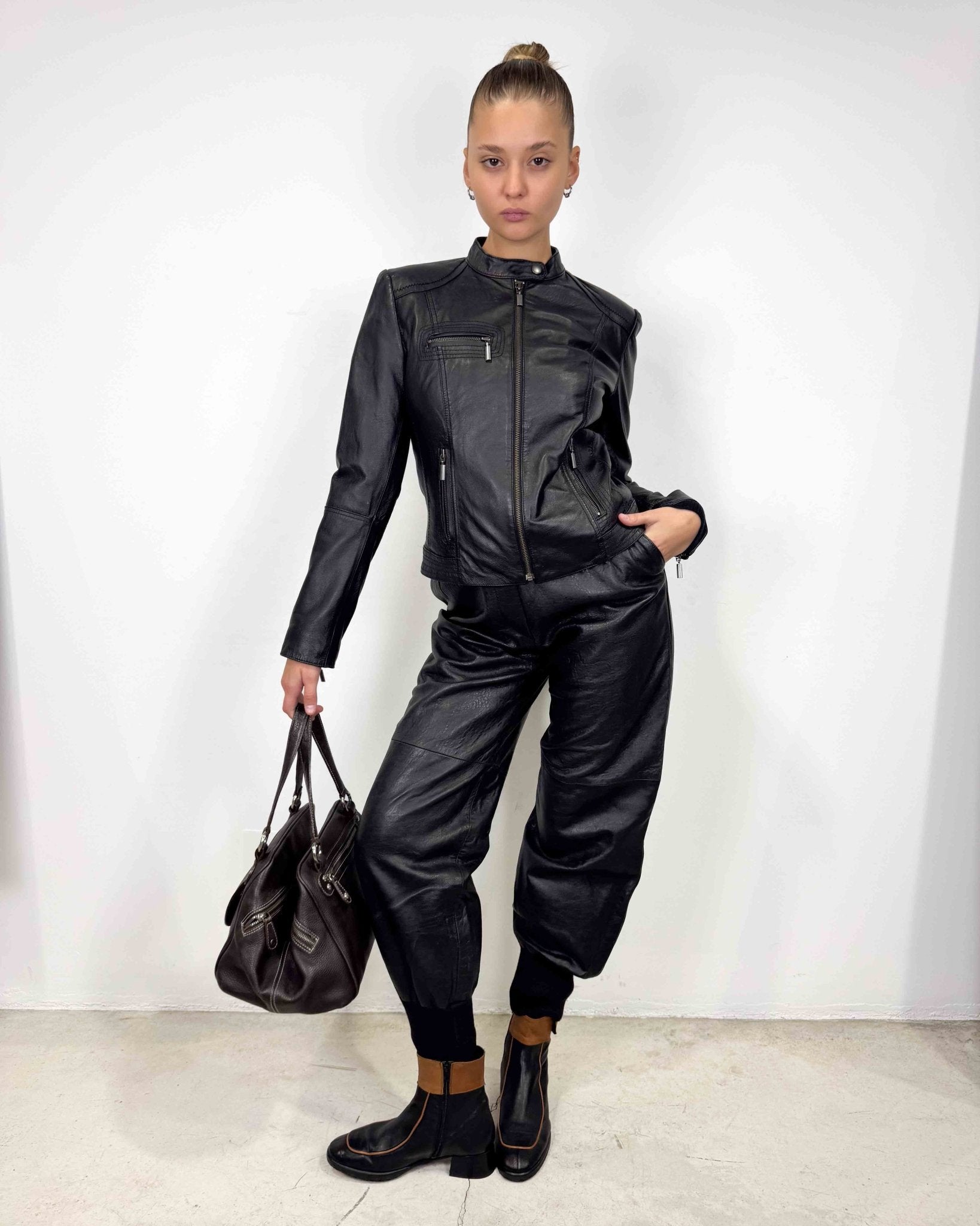 The Dameena leather jacket - rig vert