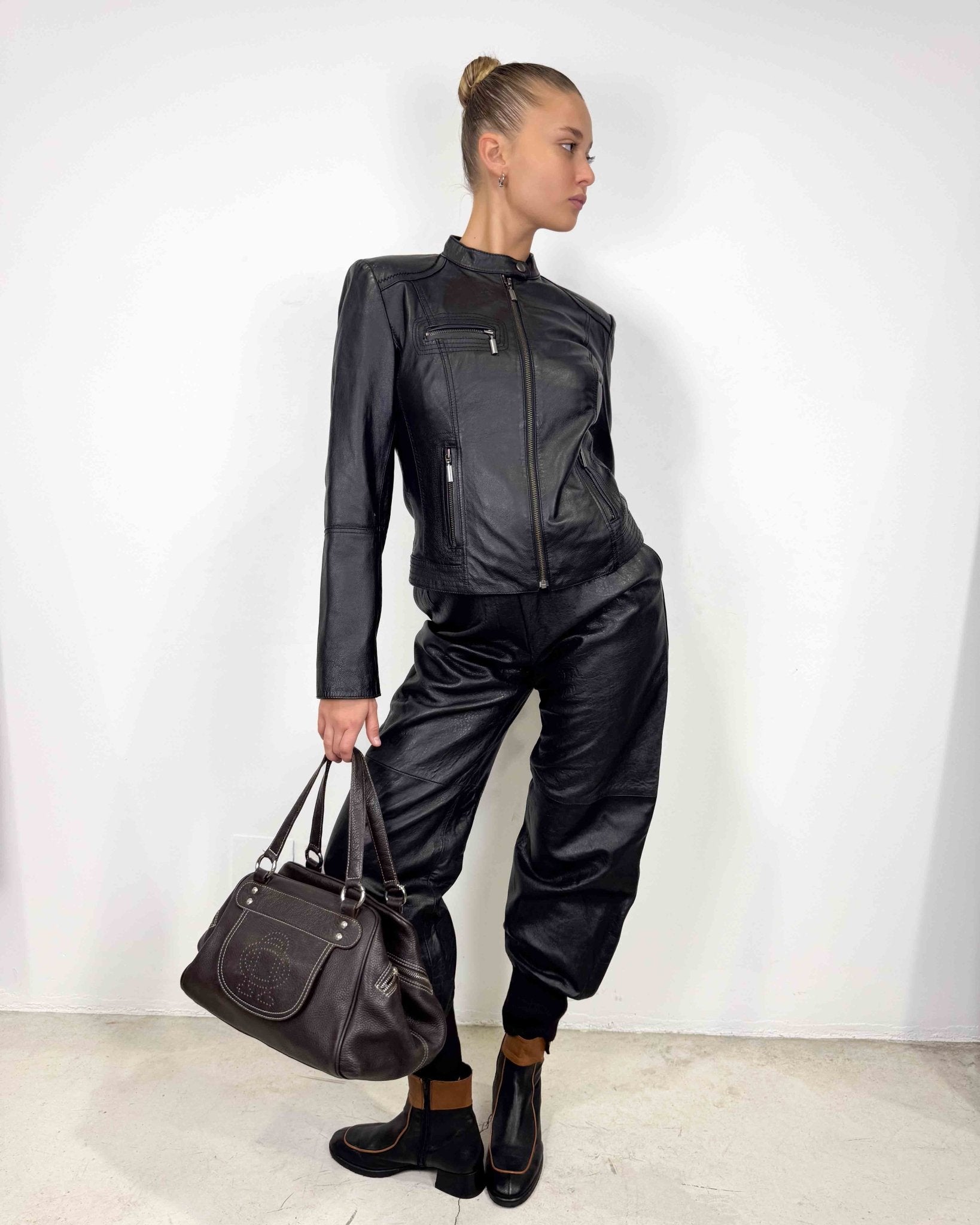 The Dameena leather jacket - rig vert