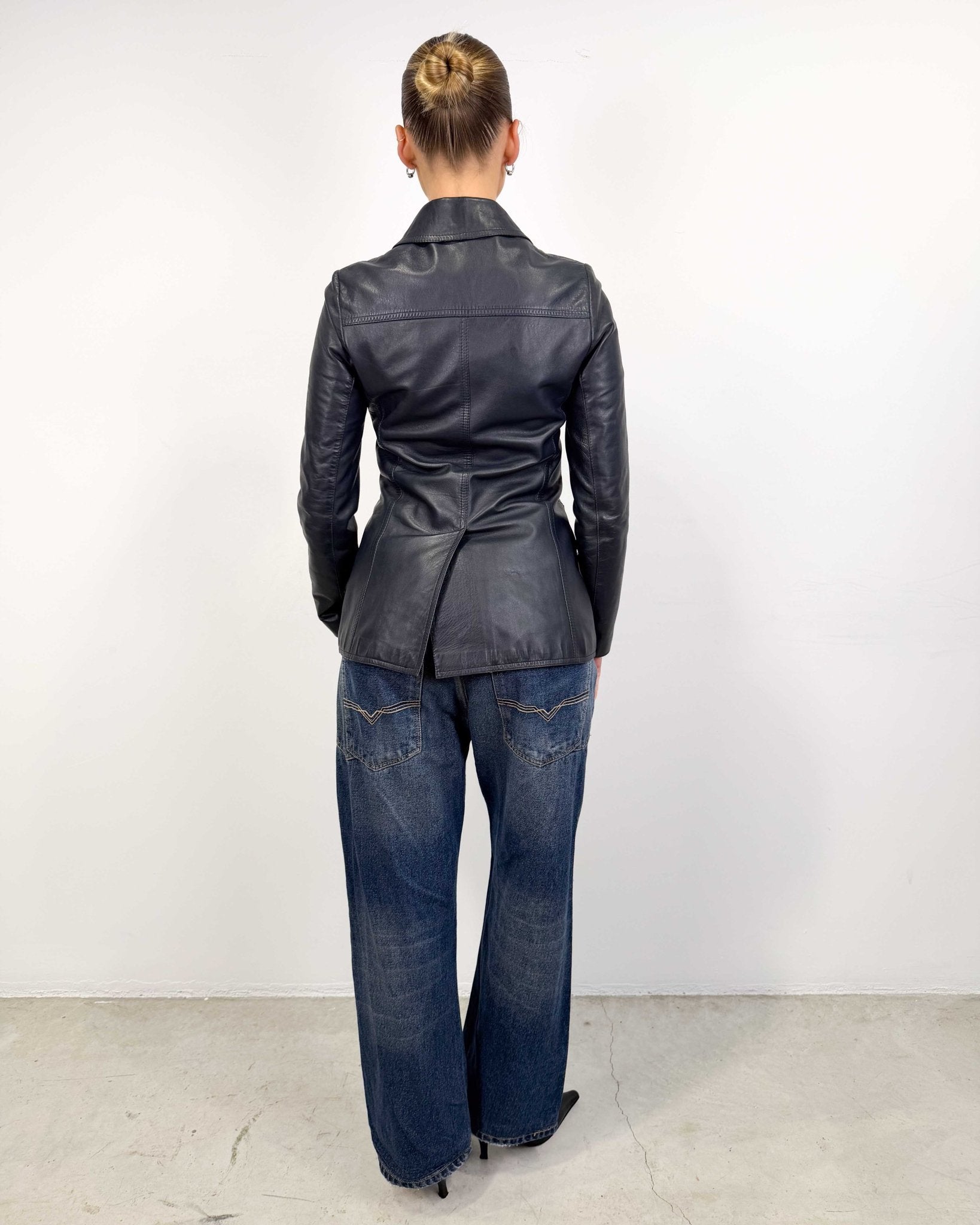 The Dayanne leather jacket - rig vert
