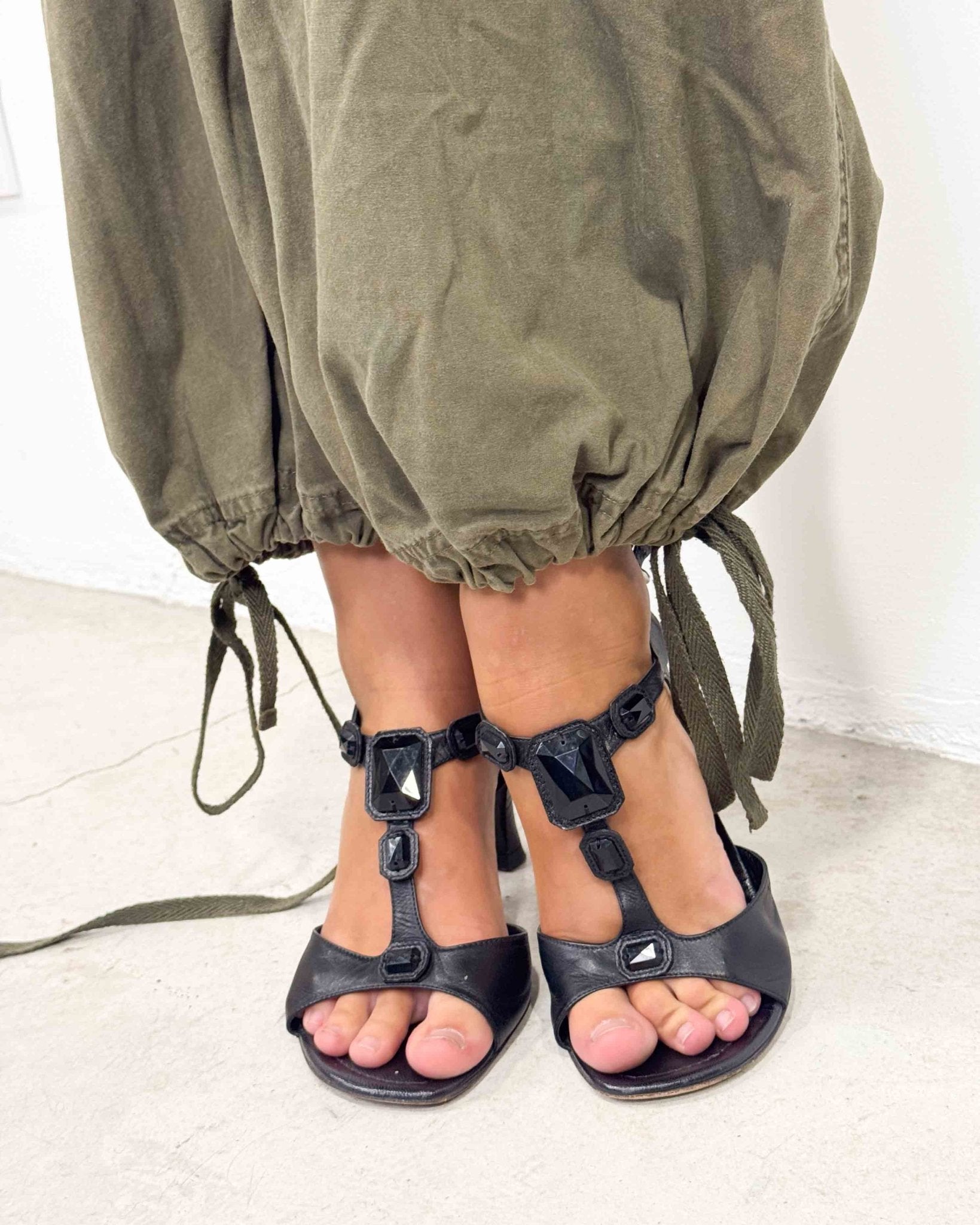 The Diane sandals by Miu Miu - rig vert