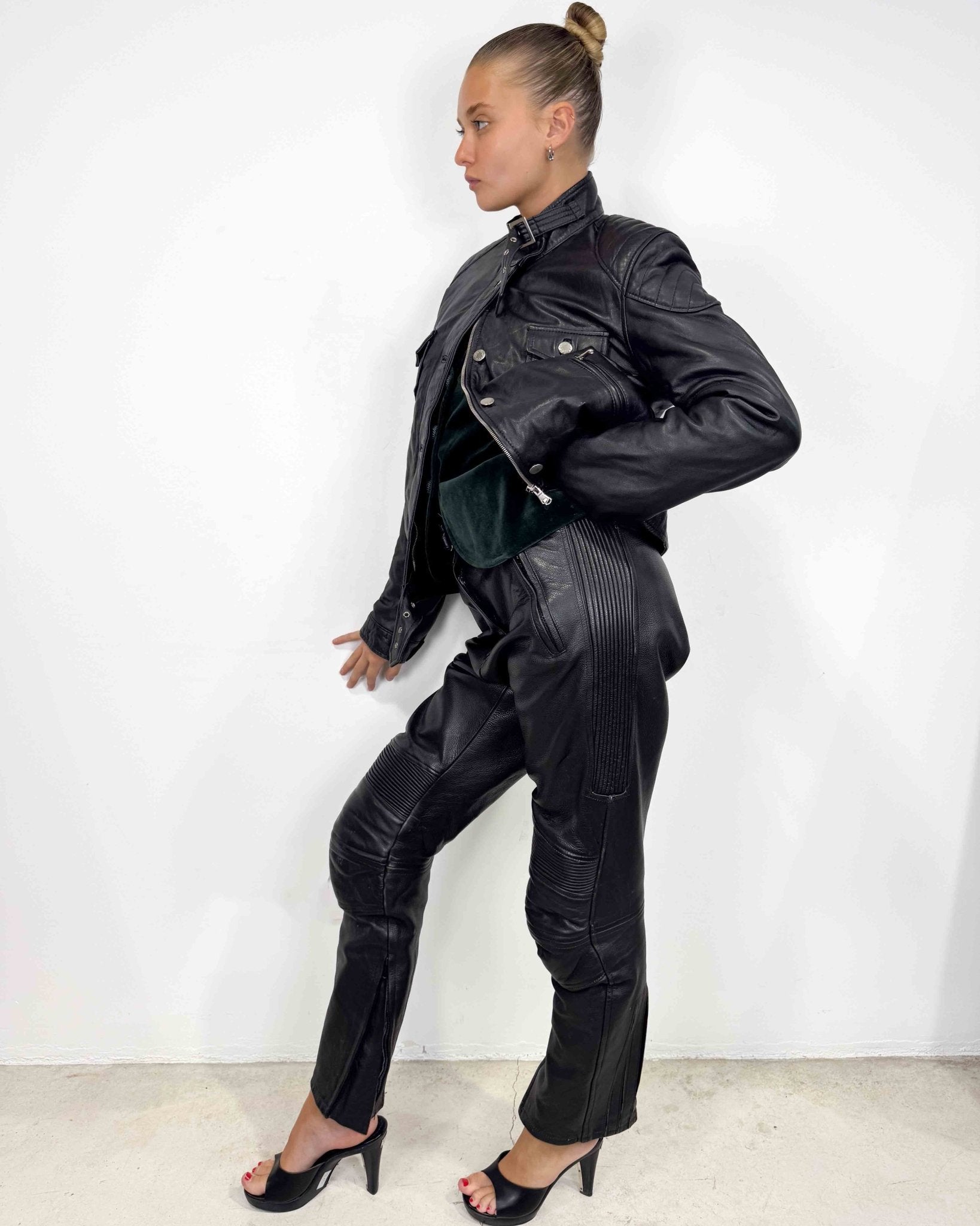 The Dilara leather pants - rig vert
