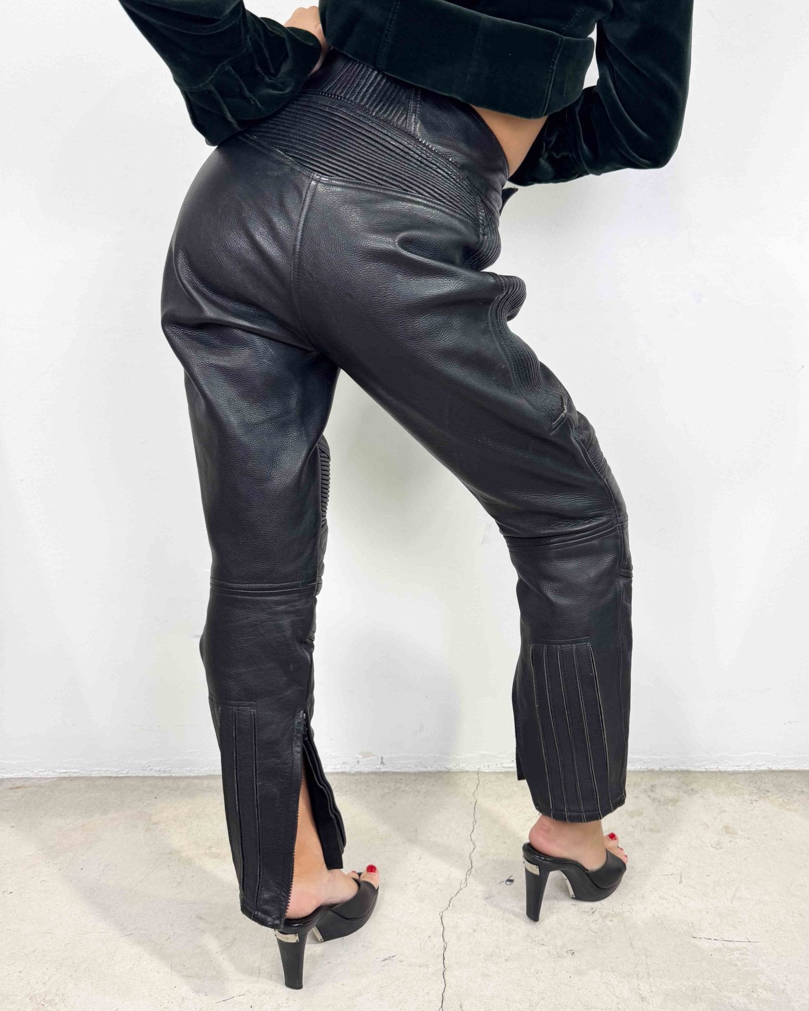 The Dilara leather pants - rig vert