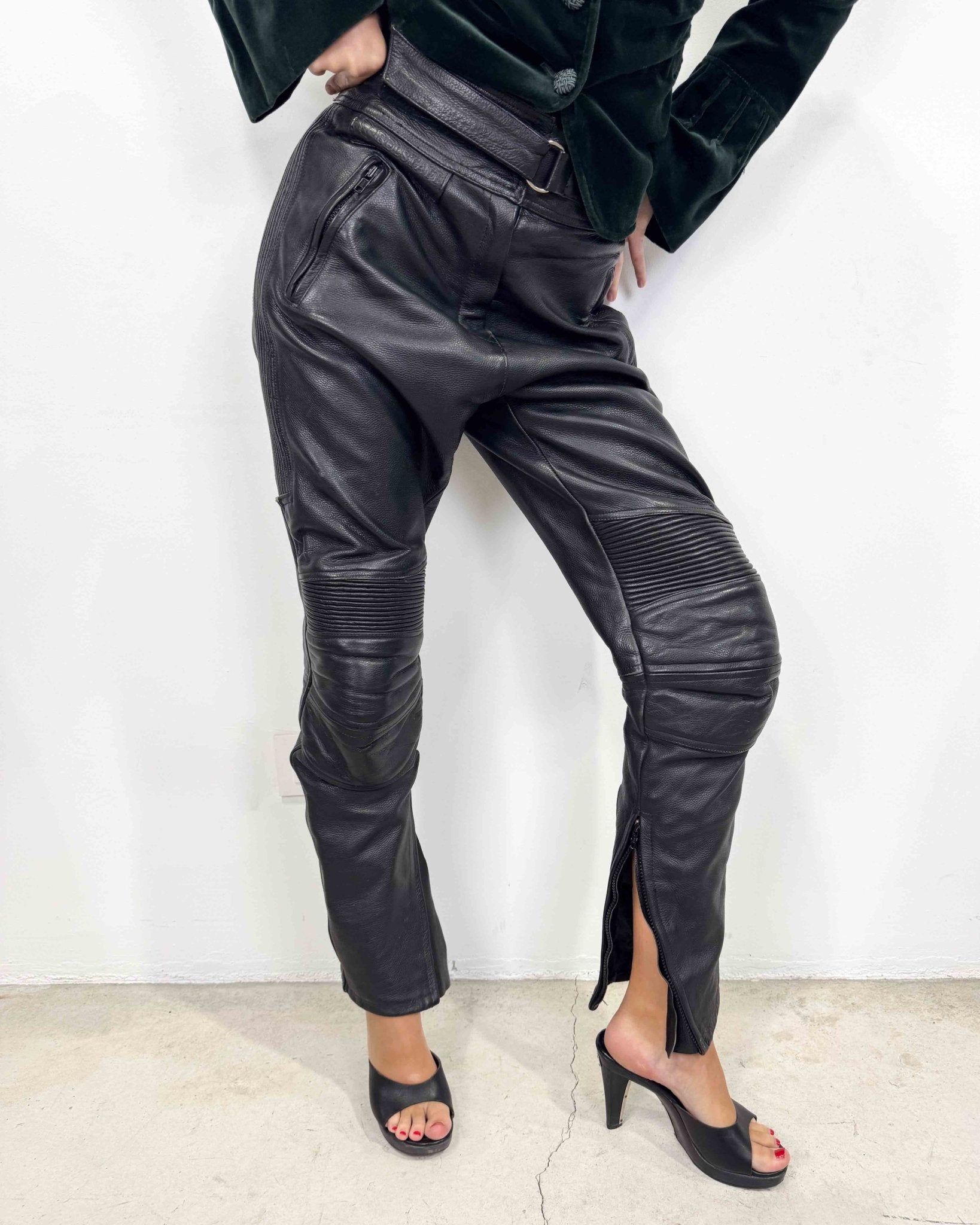 The Dilara leather pants - rig vert