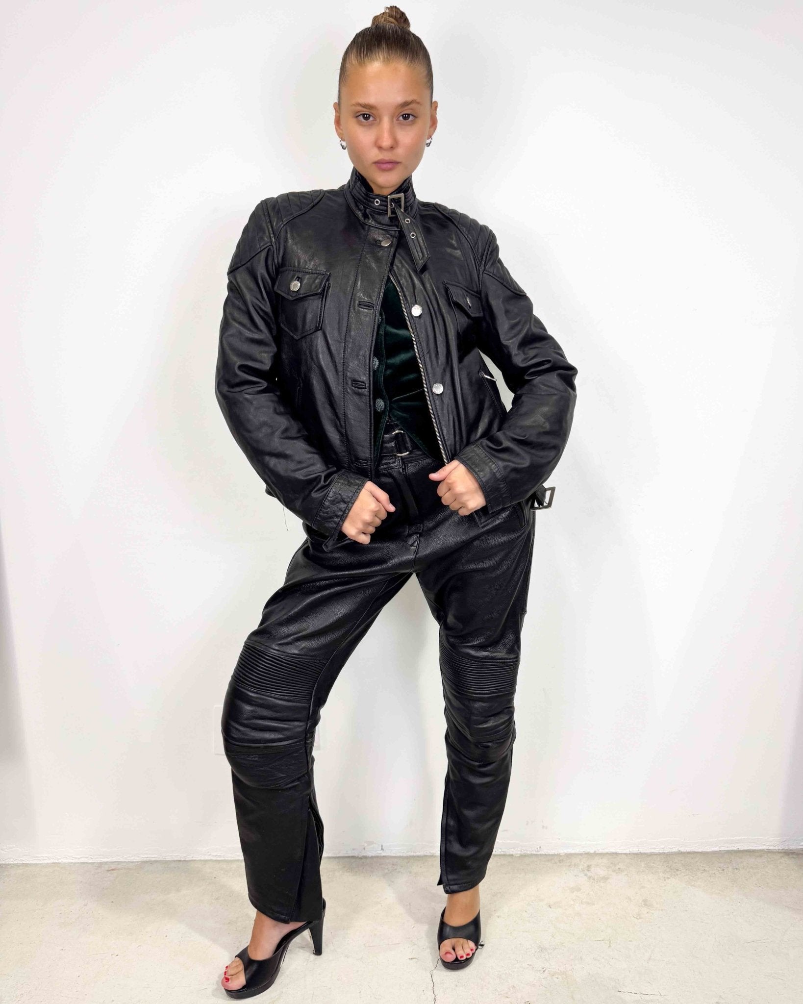 The Dilara leather pants - rig vert
