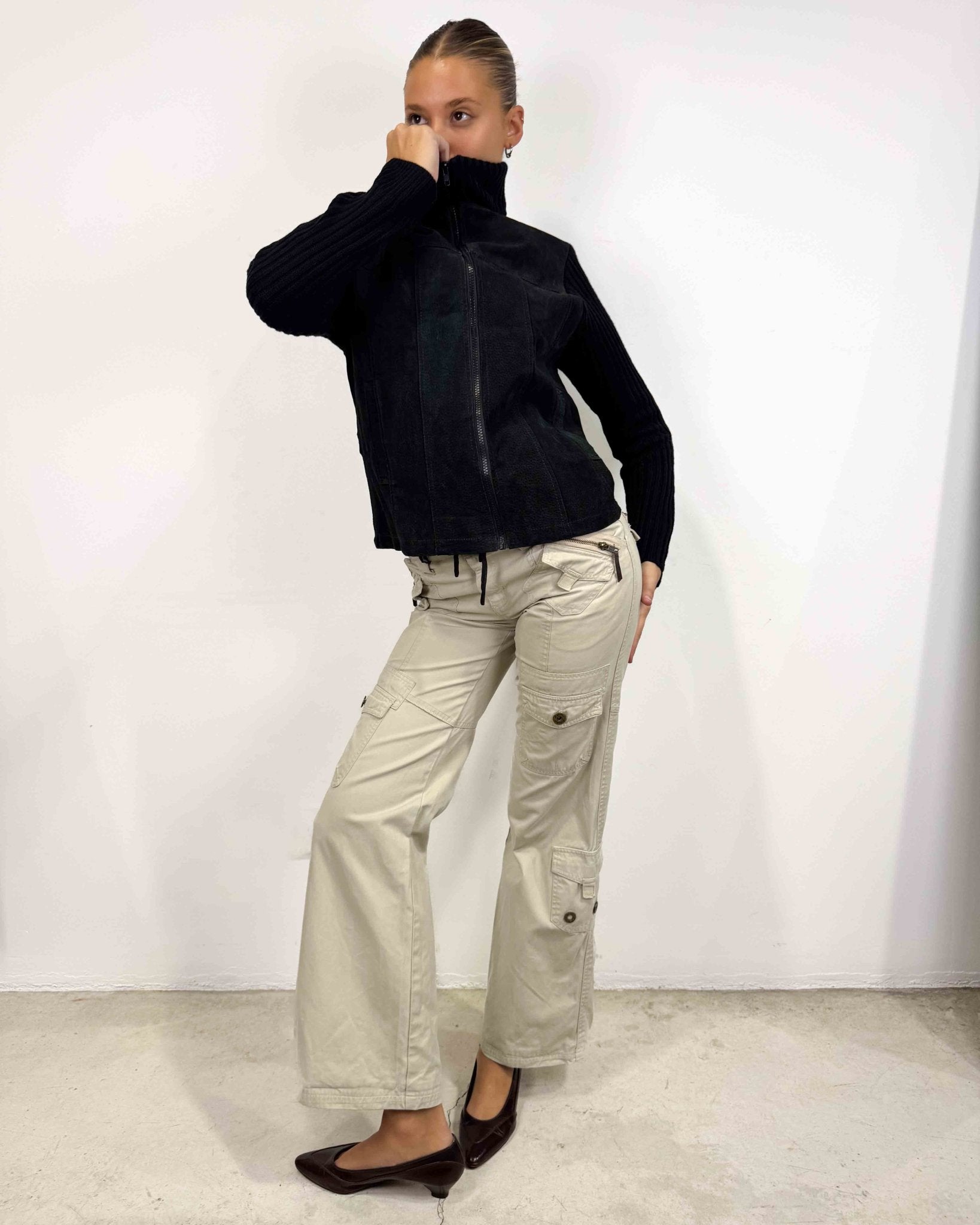 The Enya leather jacket - rig vert