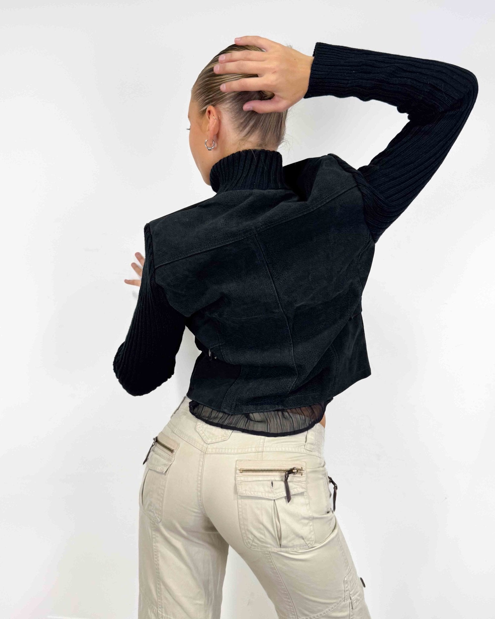 The Enya leather jacket - rig vert