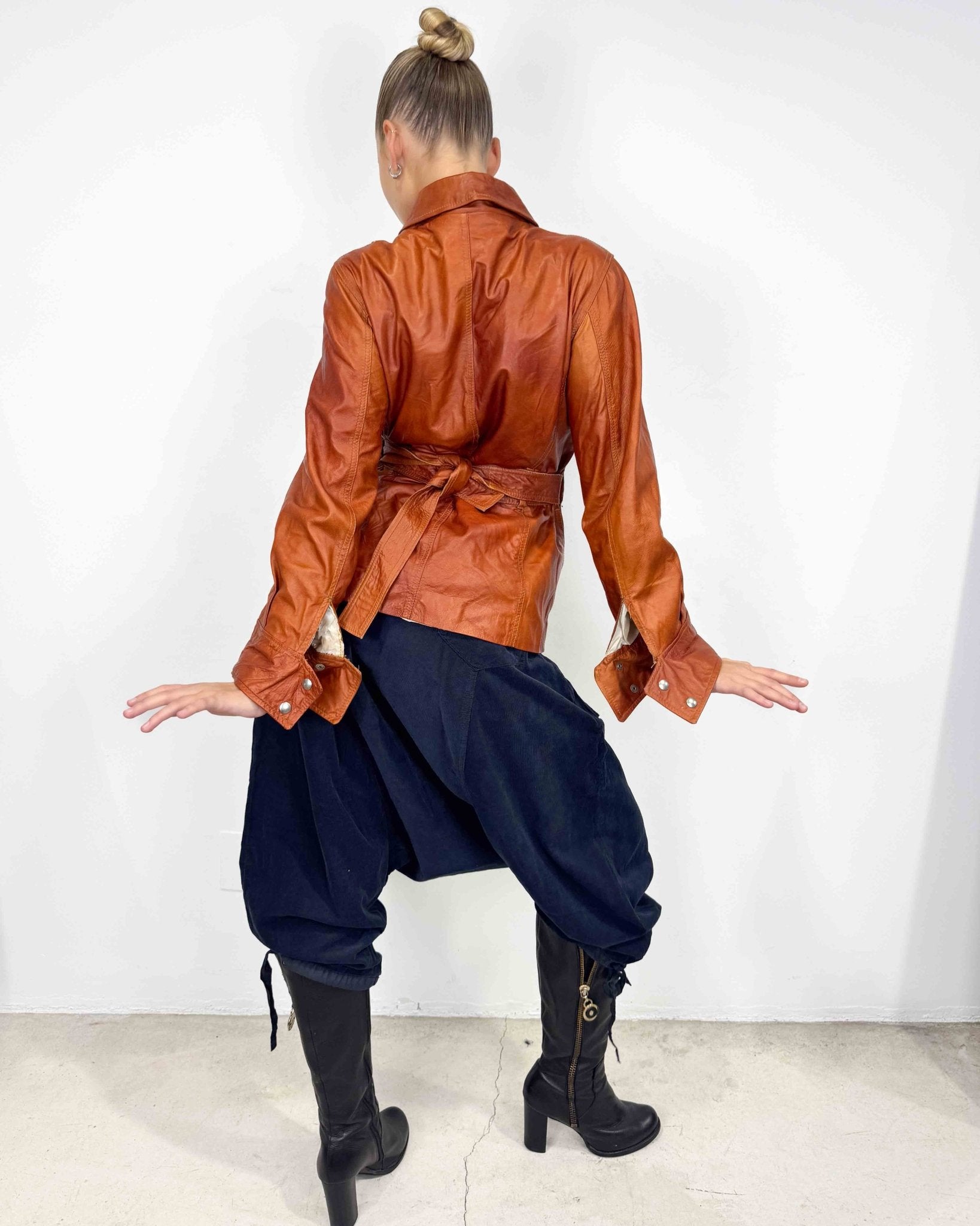 The Fabiana leather jacket - rig vert