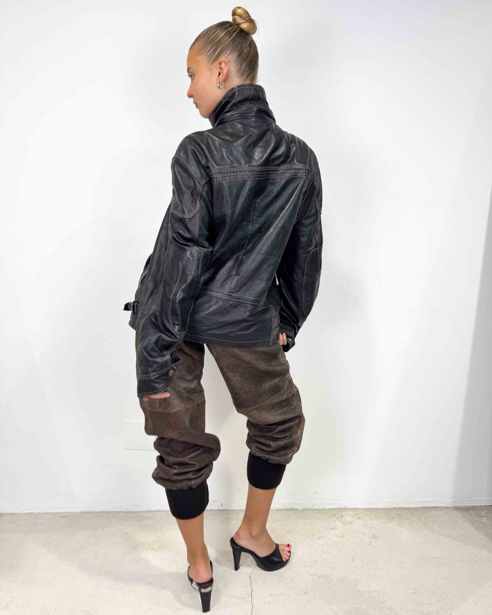 The Fatima leather jacket - rig vert
