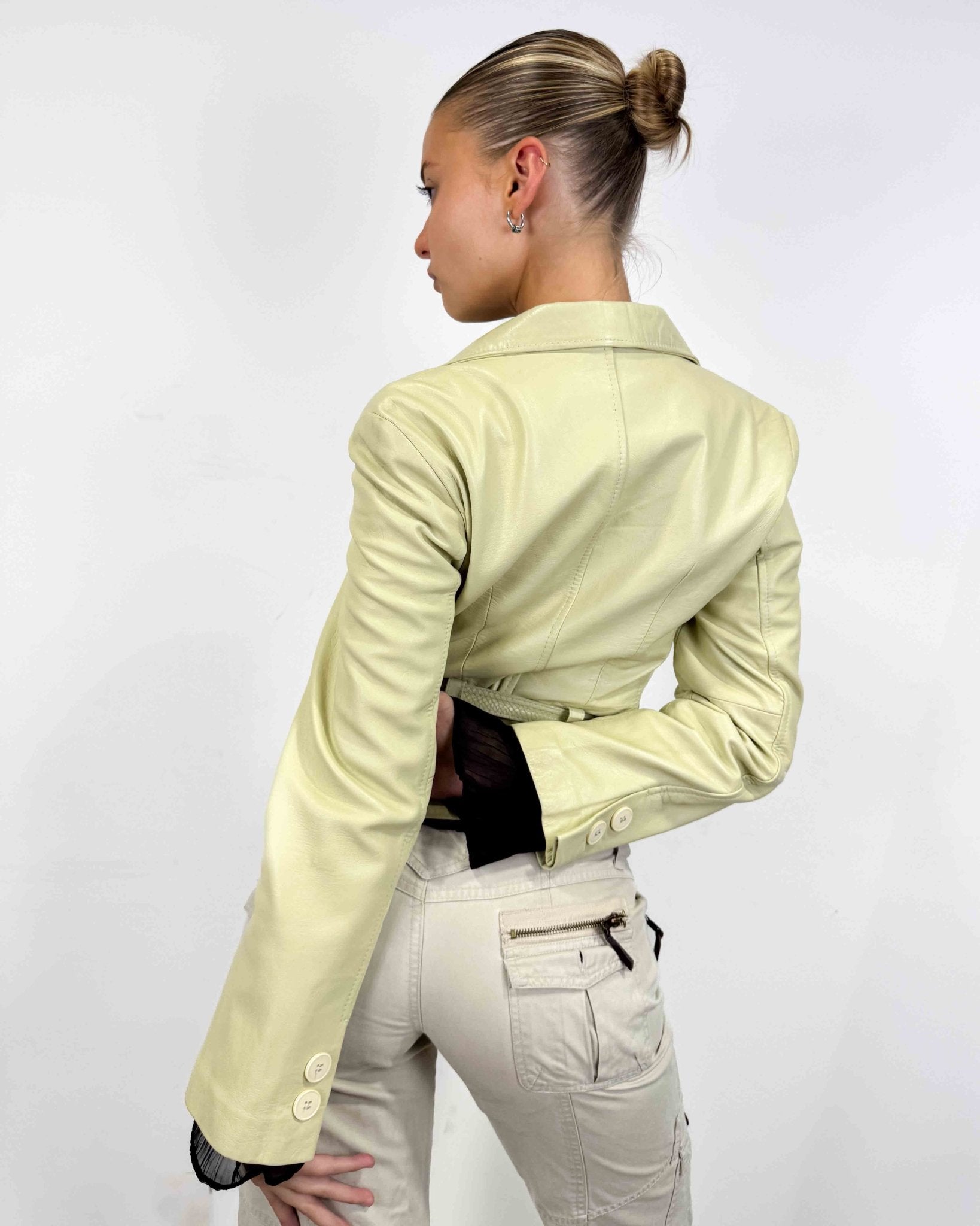 The Gabriella leather jacket - rig vert