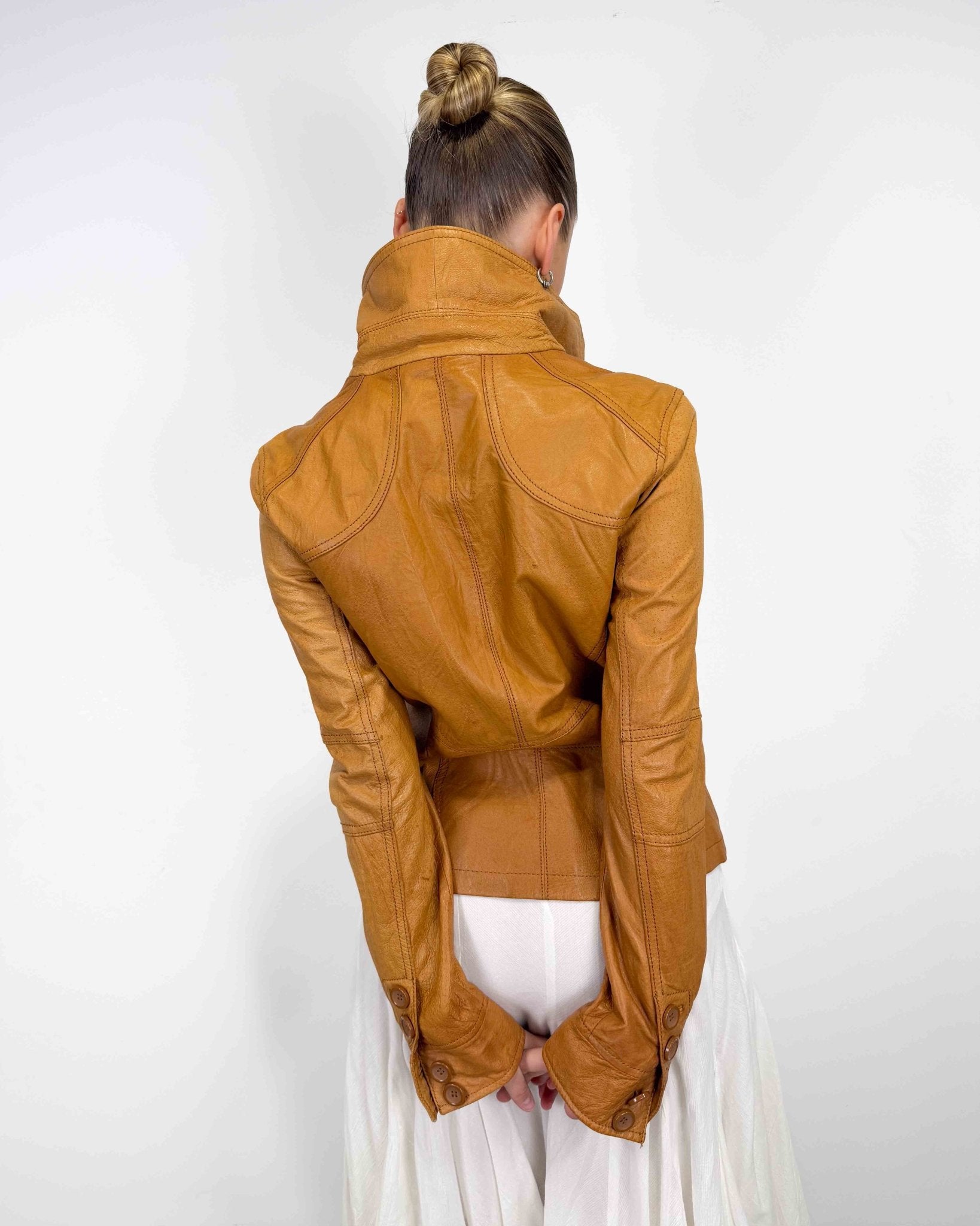 The Gadine leather jacket - rig vert