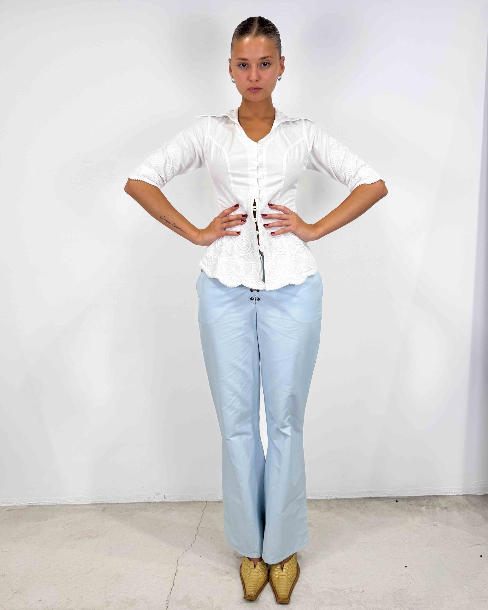 The Geraldine pants - rig vert