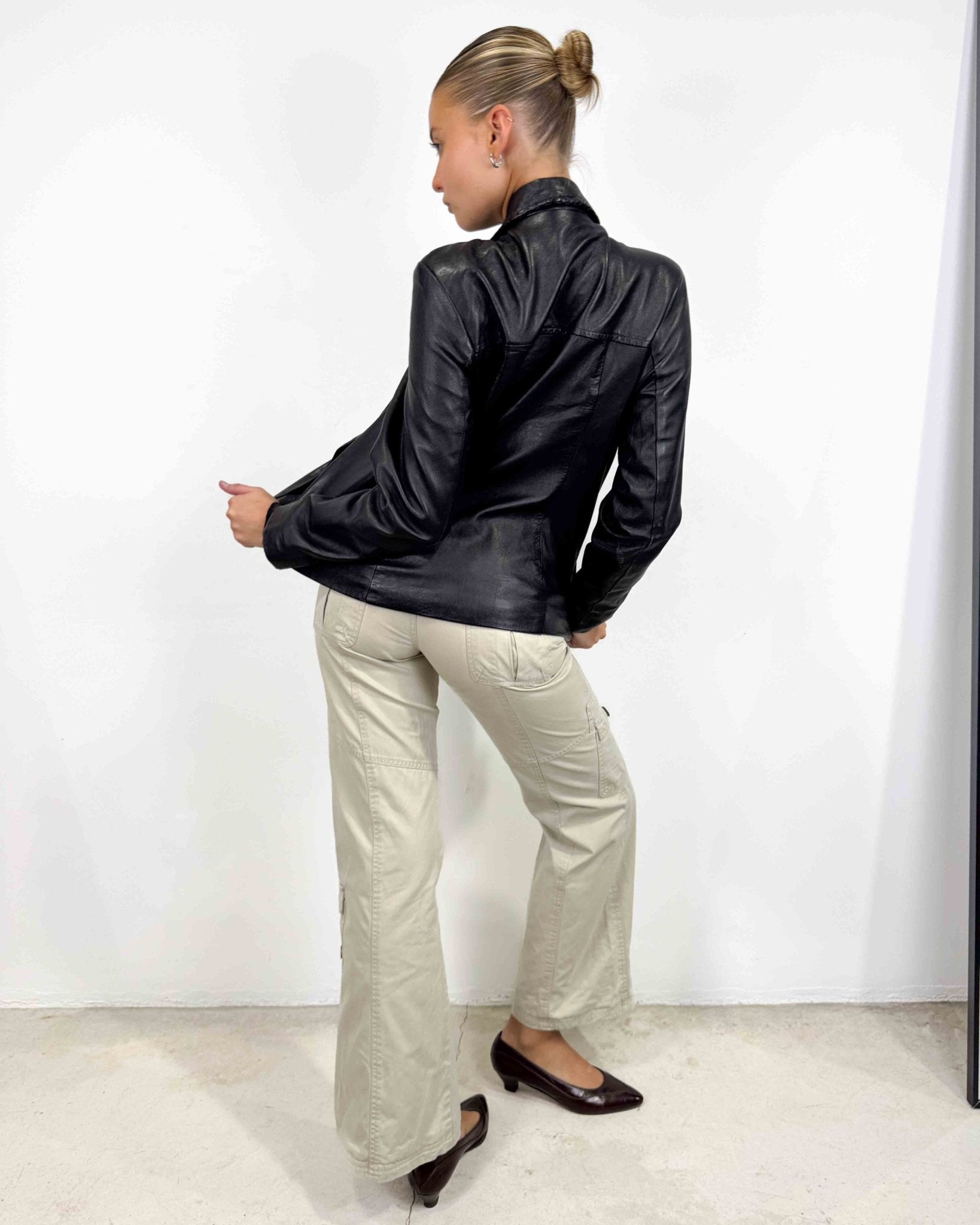 The Hadda leather jacket - rig vert