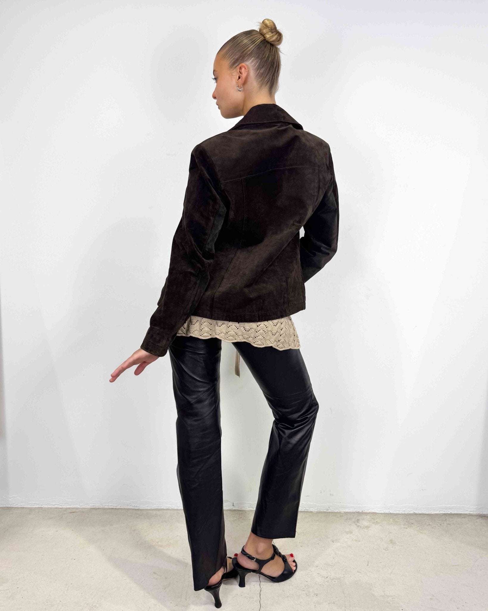 The Hester leather jacket - rig vert