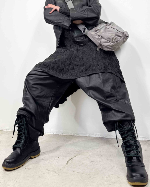 The Indira leather boots - rig vert