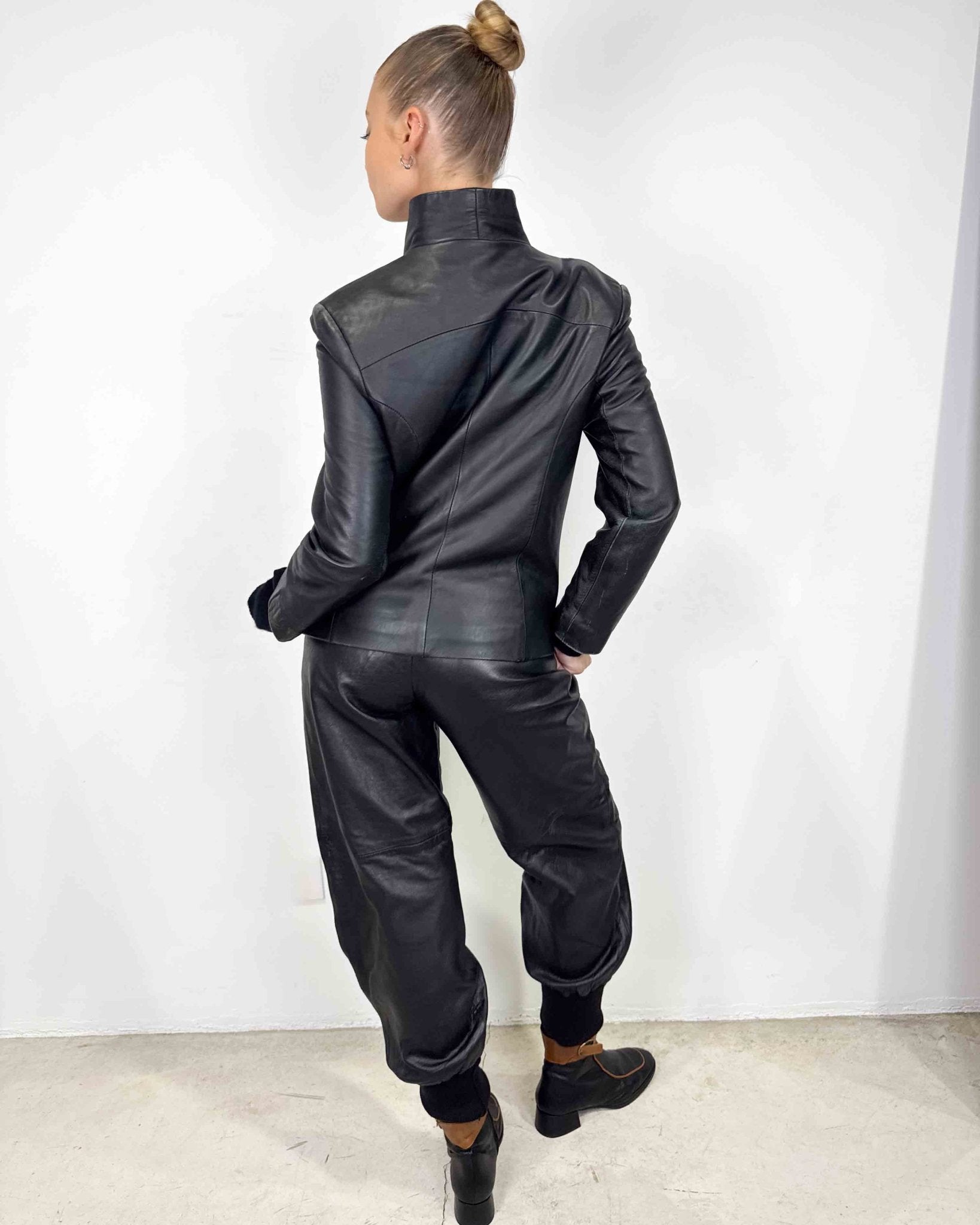 The Irma leather jacket - rig vert