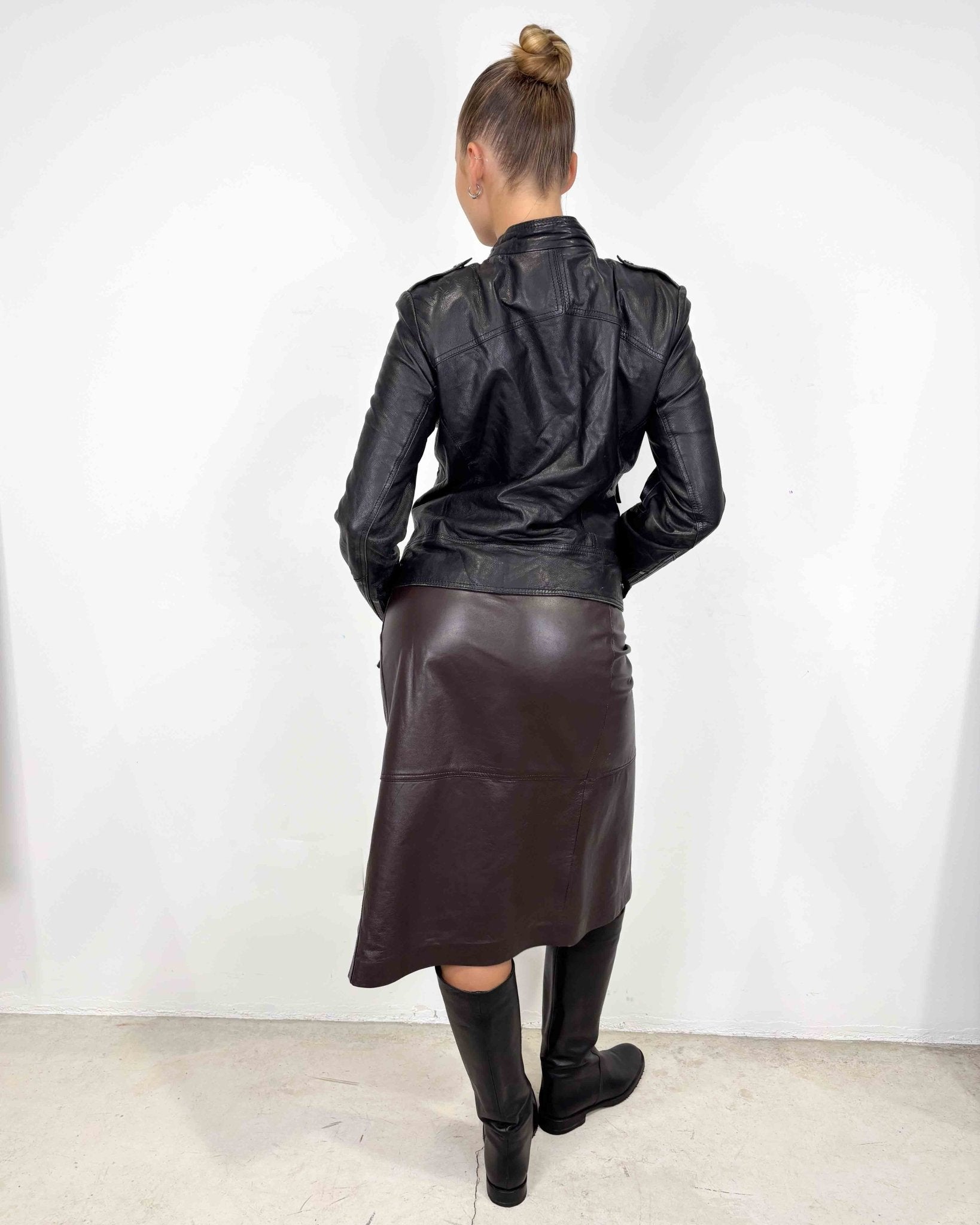 The Kalima leather jacket - rig vert