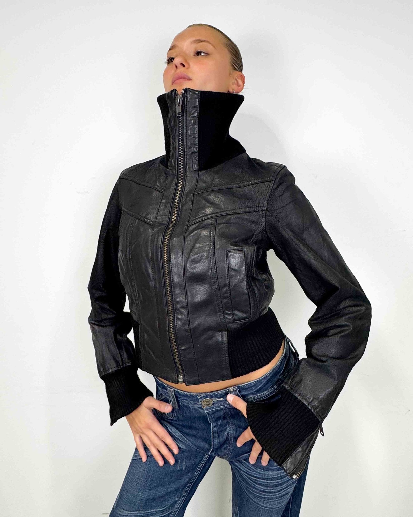 The Koda leather jacket - rig vert