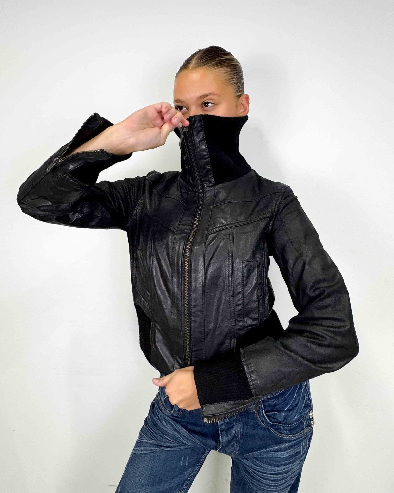 The Koda leather jacket - rig vert