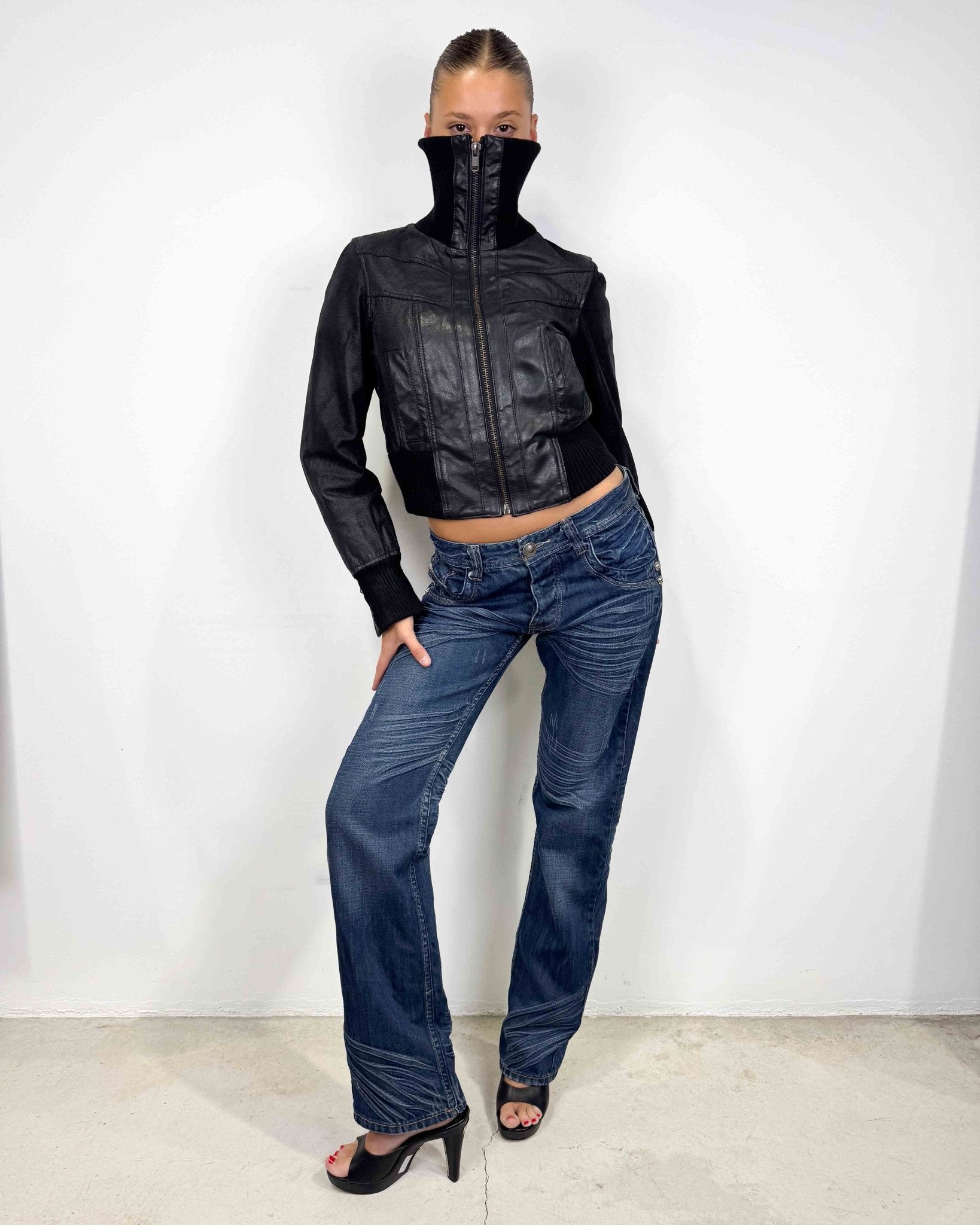 The Koda leather jacket - rig vert