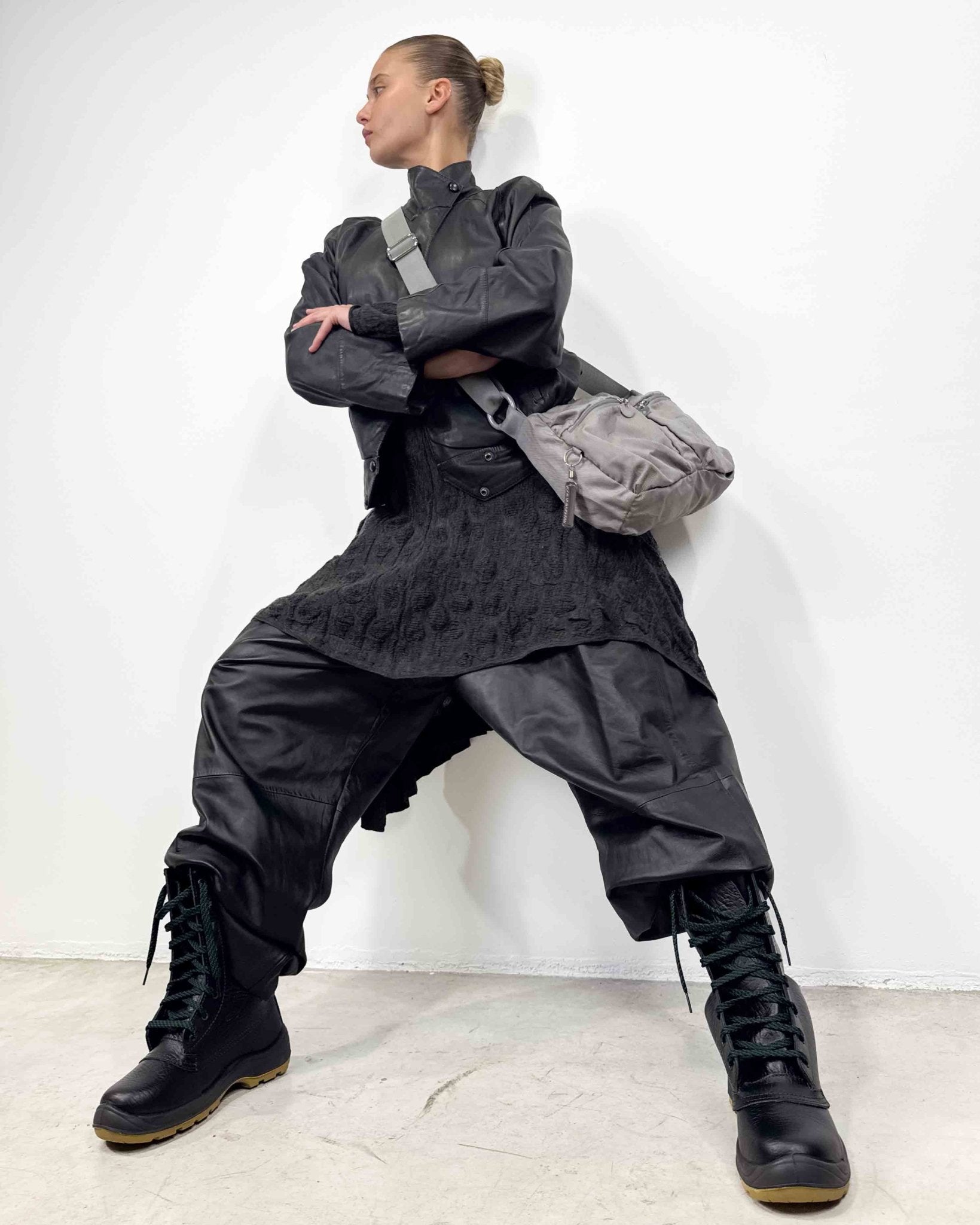 The Krista leather jacket - rig vert