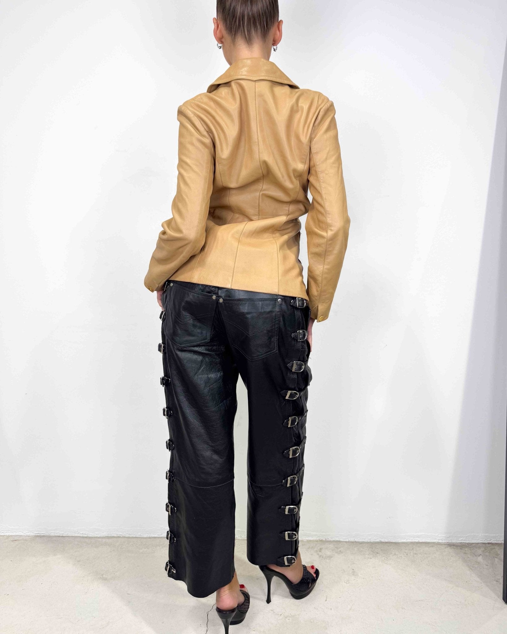 The Lia leather jacket by Plein Sud - rig vert