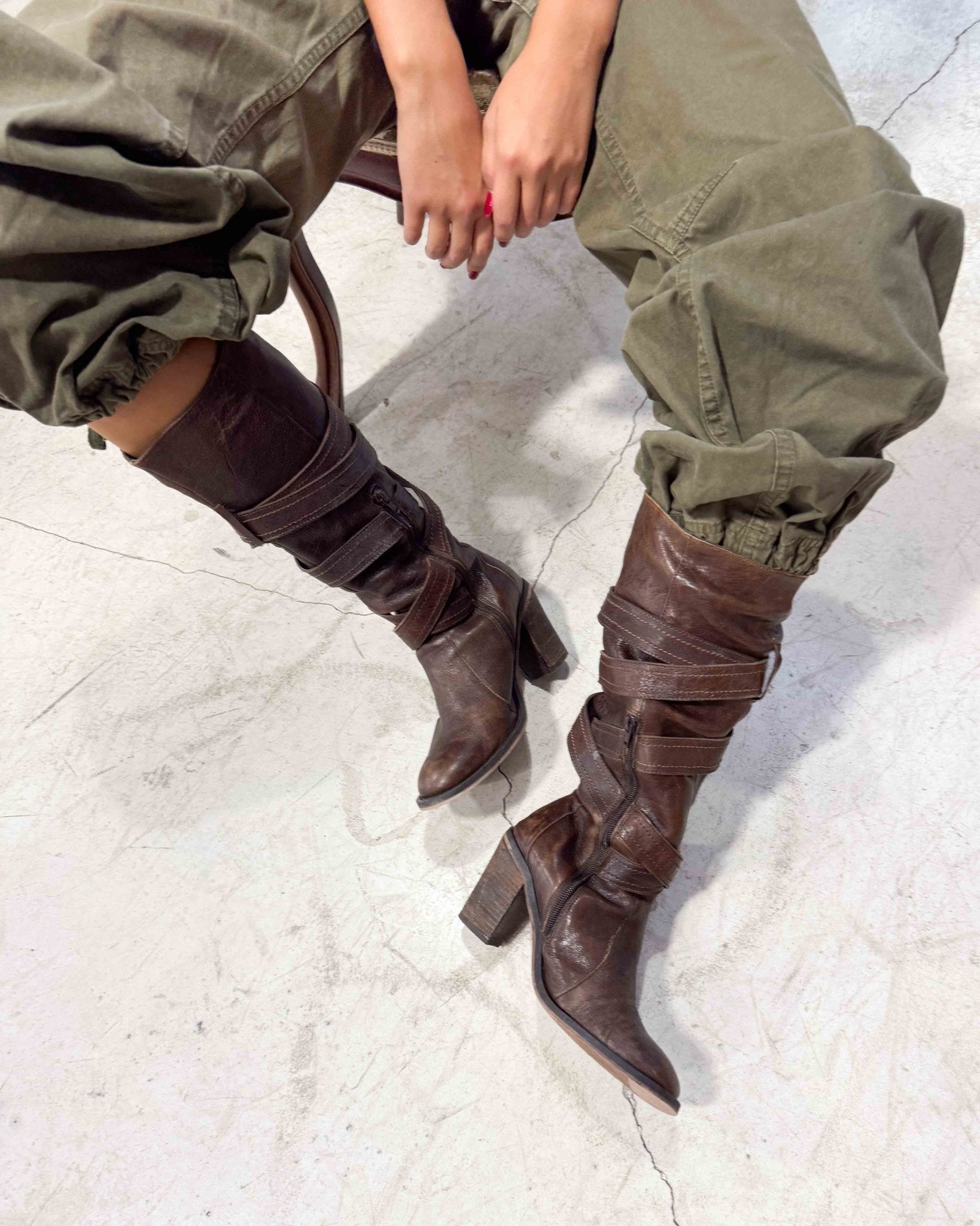 The Lidia boots - rig vert