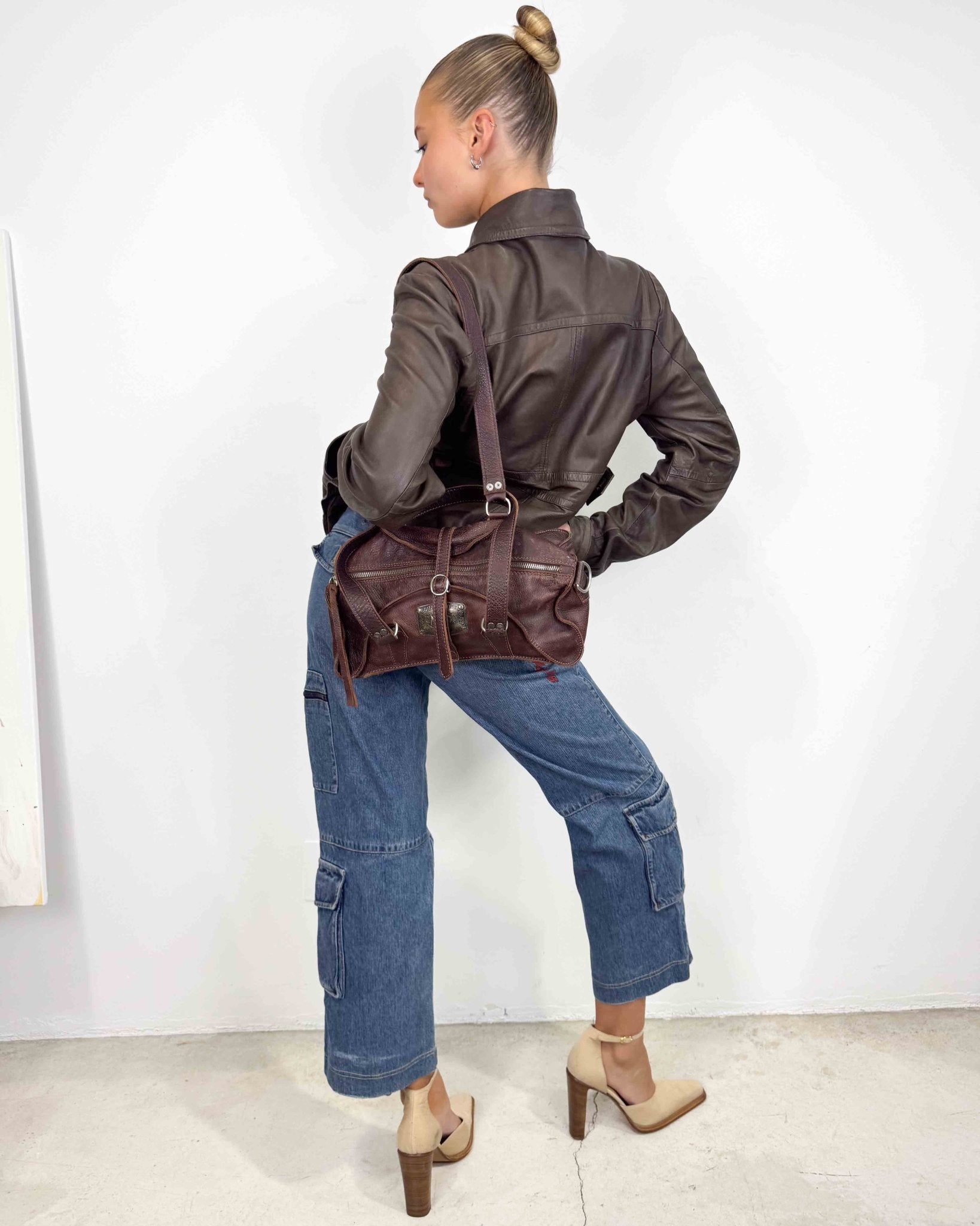 The Lidia leather jacket - rig vert