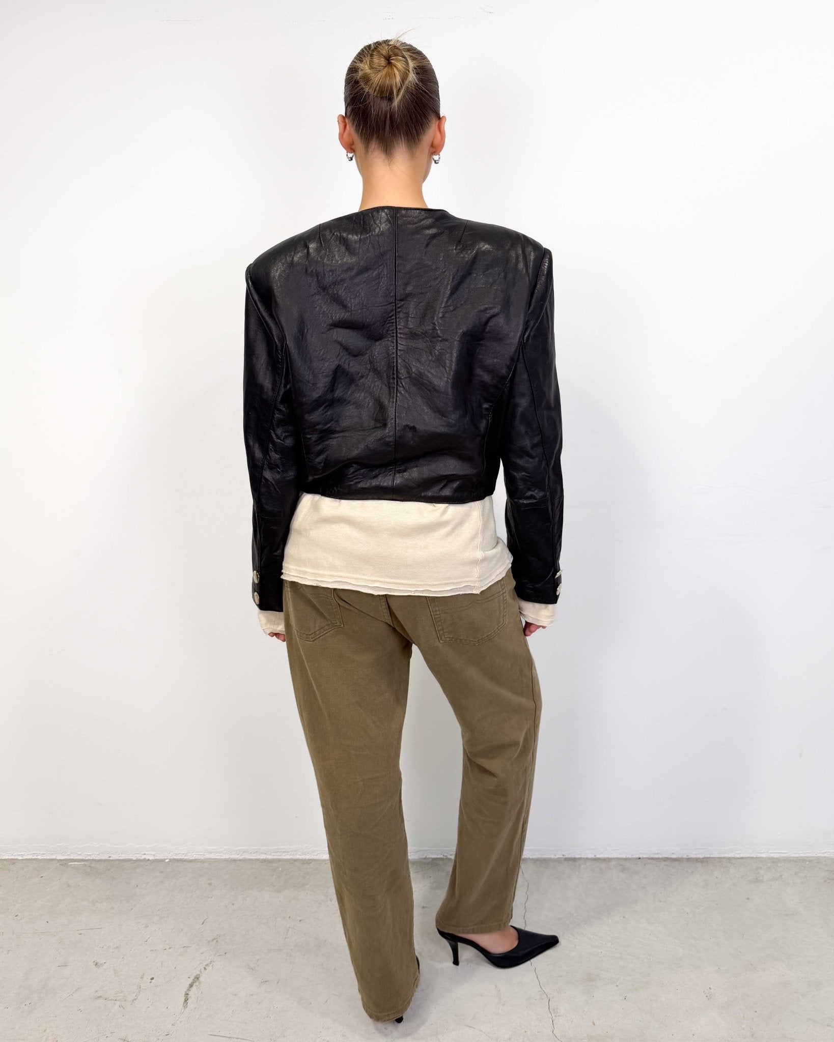 The Liezel leather jacket - rig vert