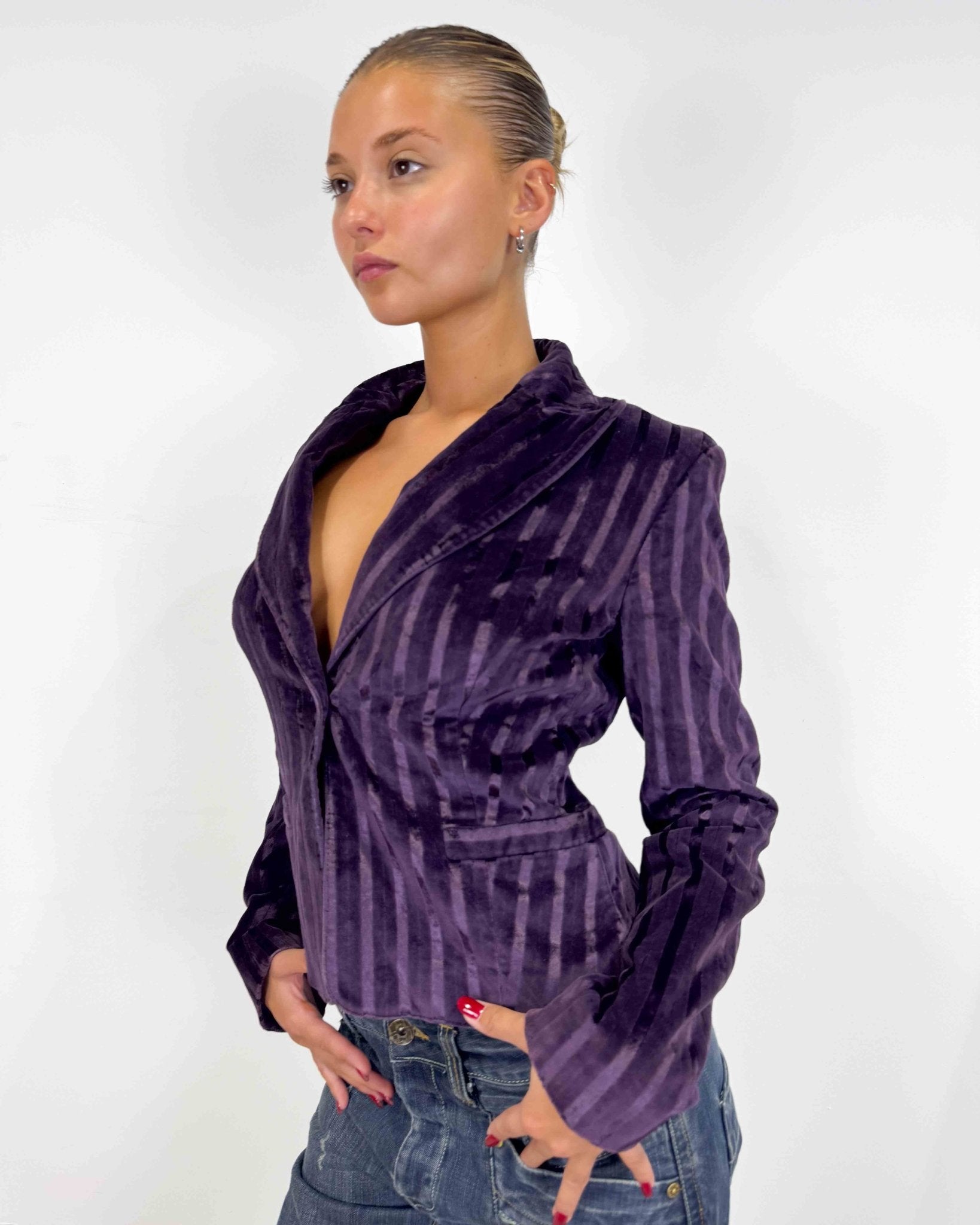 The Lixue blazer by Versace - rig vert