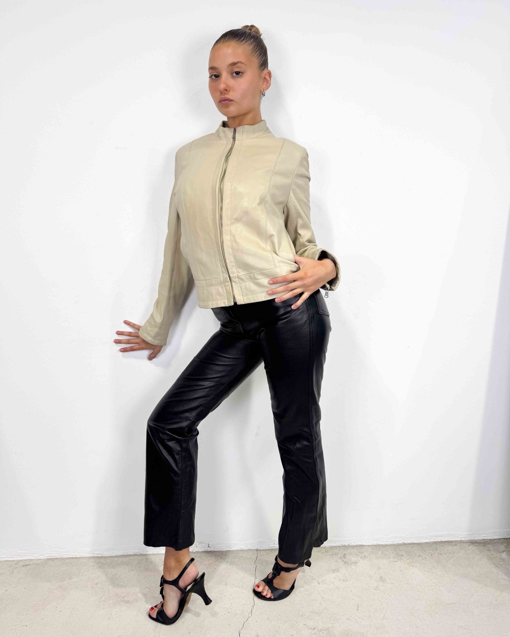 The Loli leather jacket - rig vert