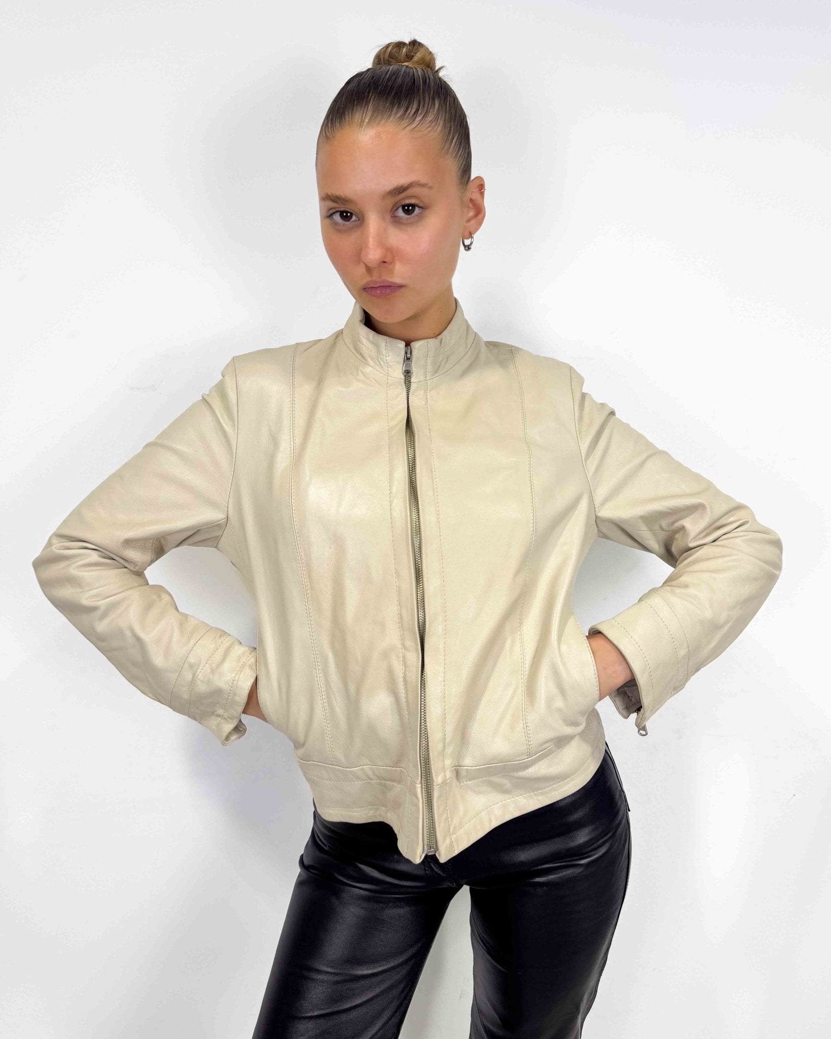 The Loli leather jacket - rig vert