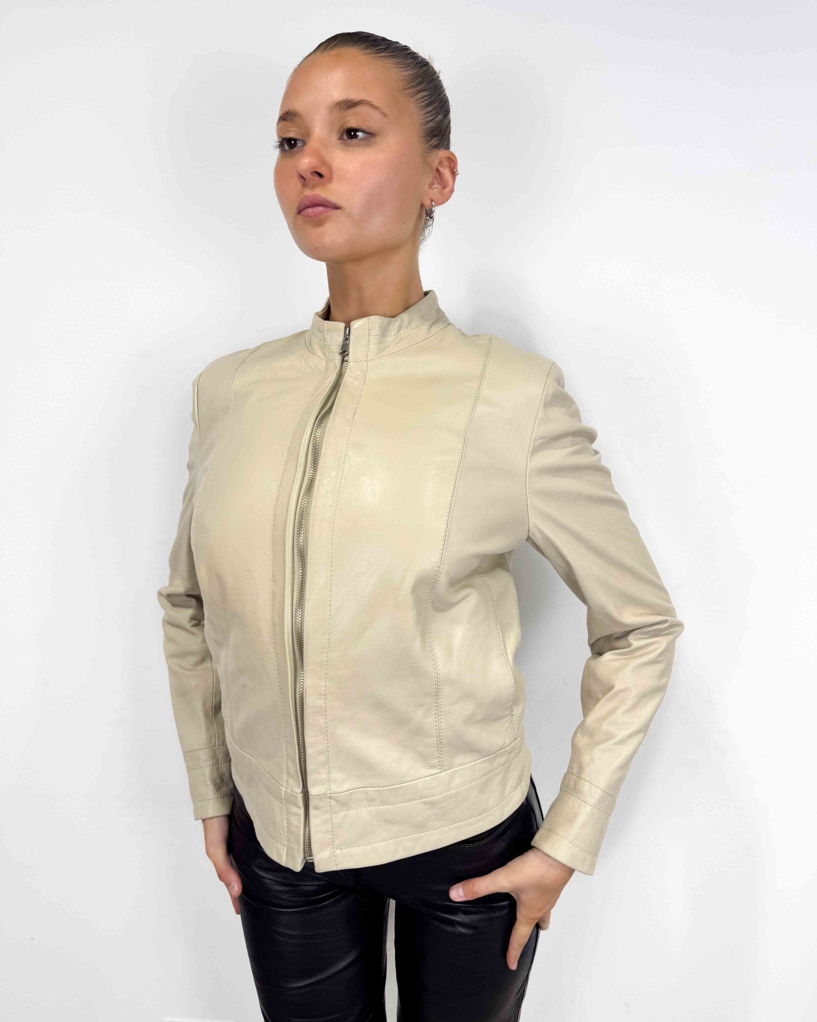 The Loli leather jacket - rig vert