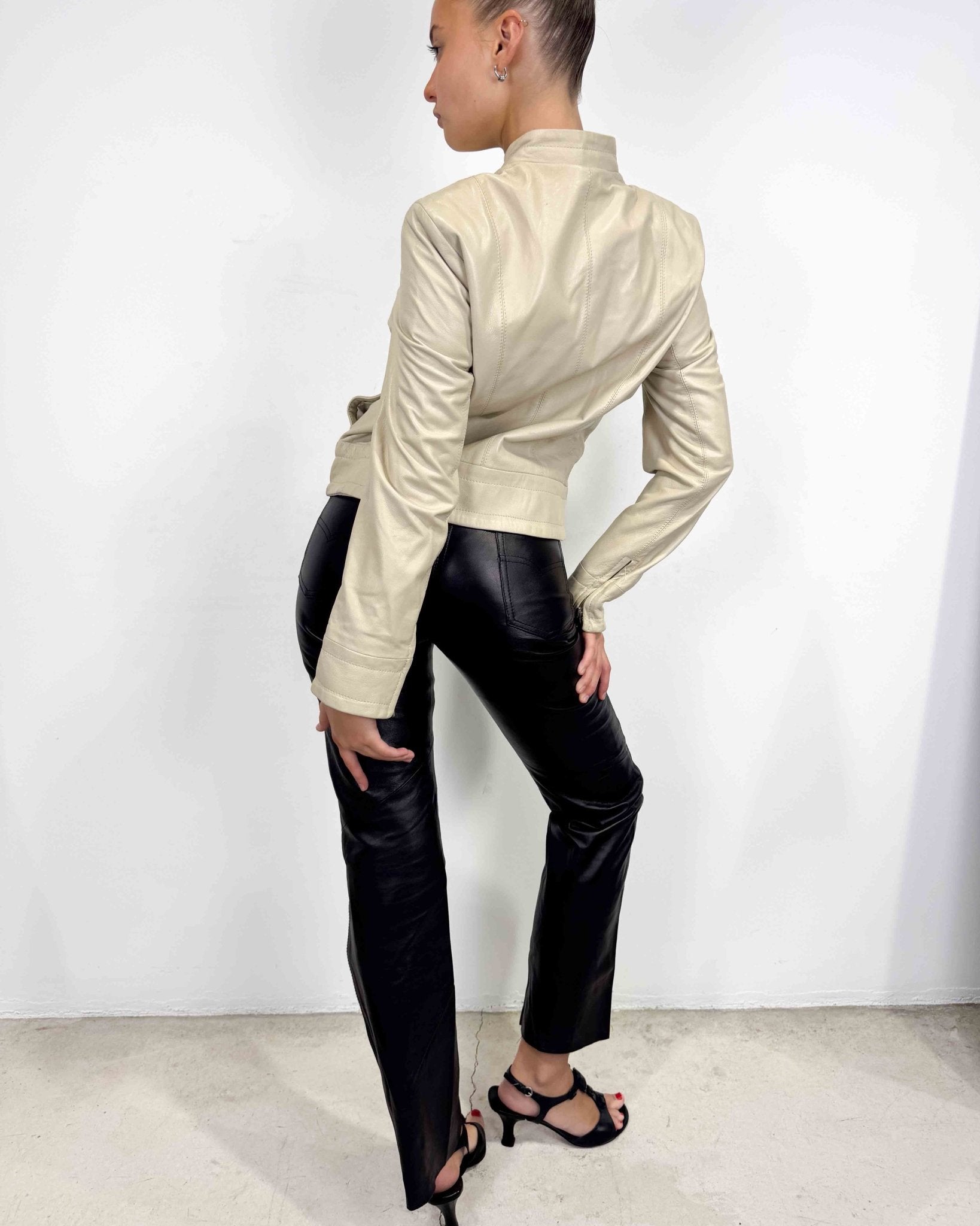 The Loli leather jacket - rig vert