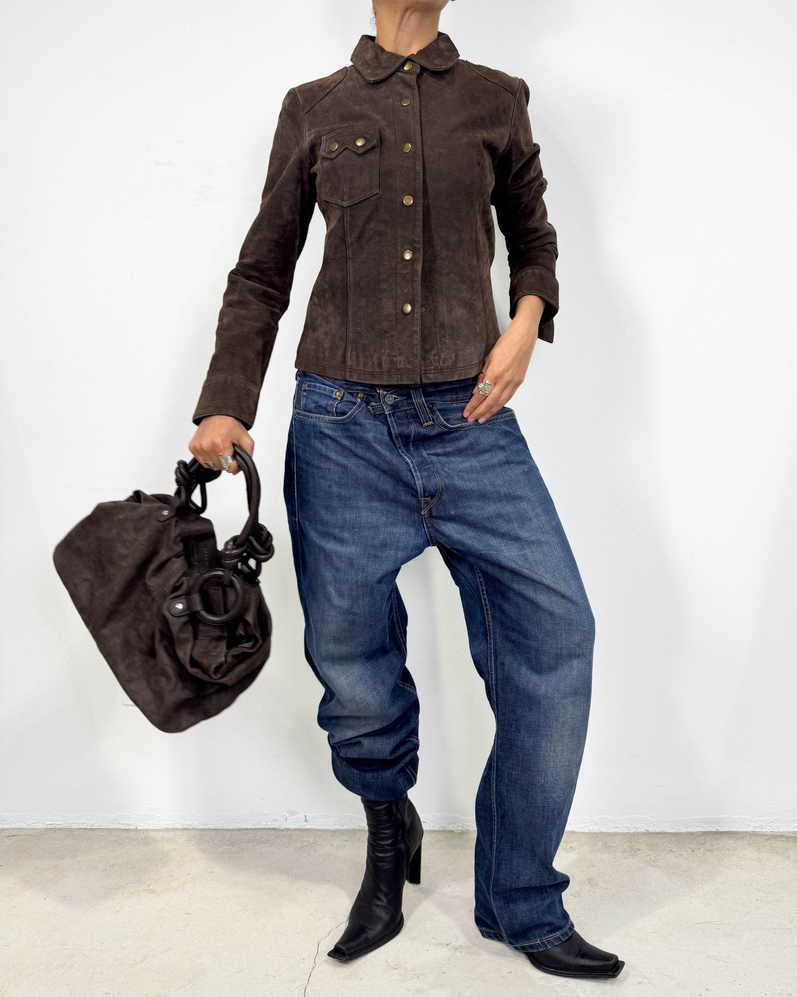 The Lorelay leather jacket - rig vert